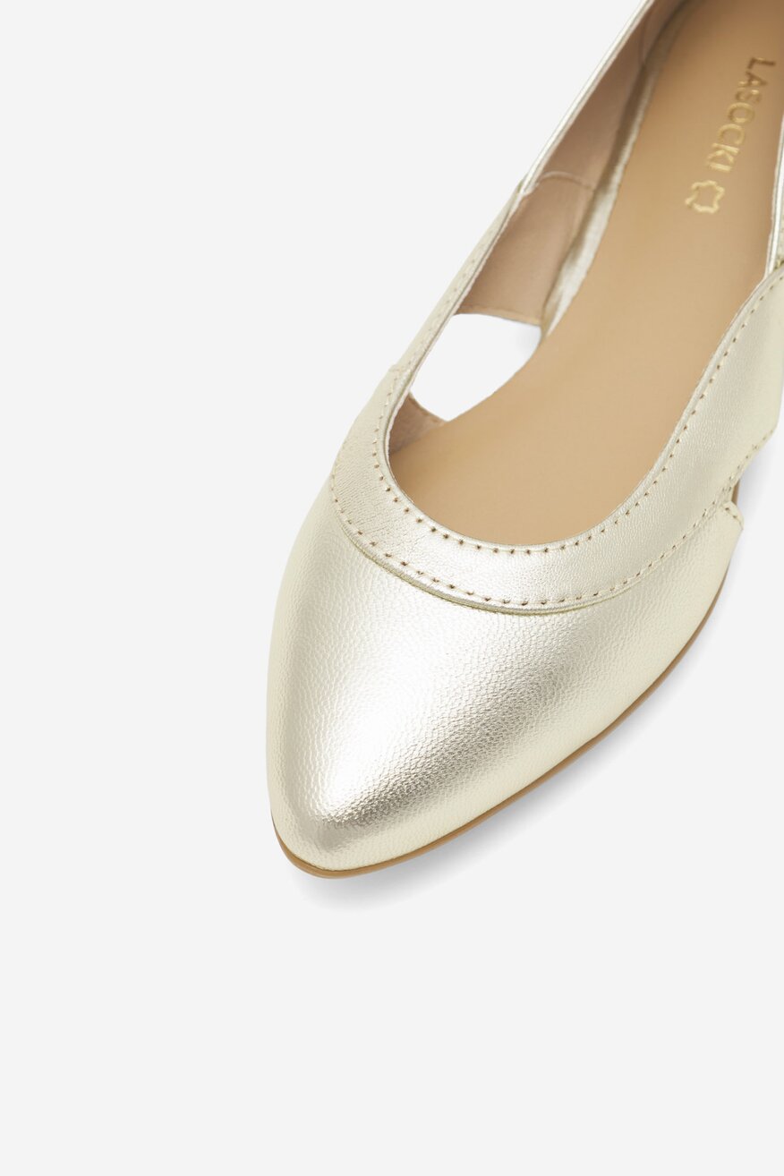 
                Lasocki - Skórzane baleriny - 5905588431893