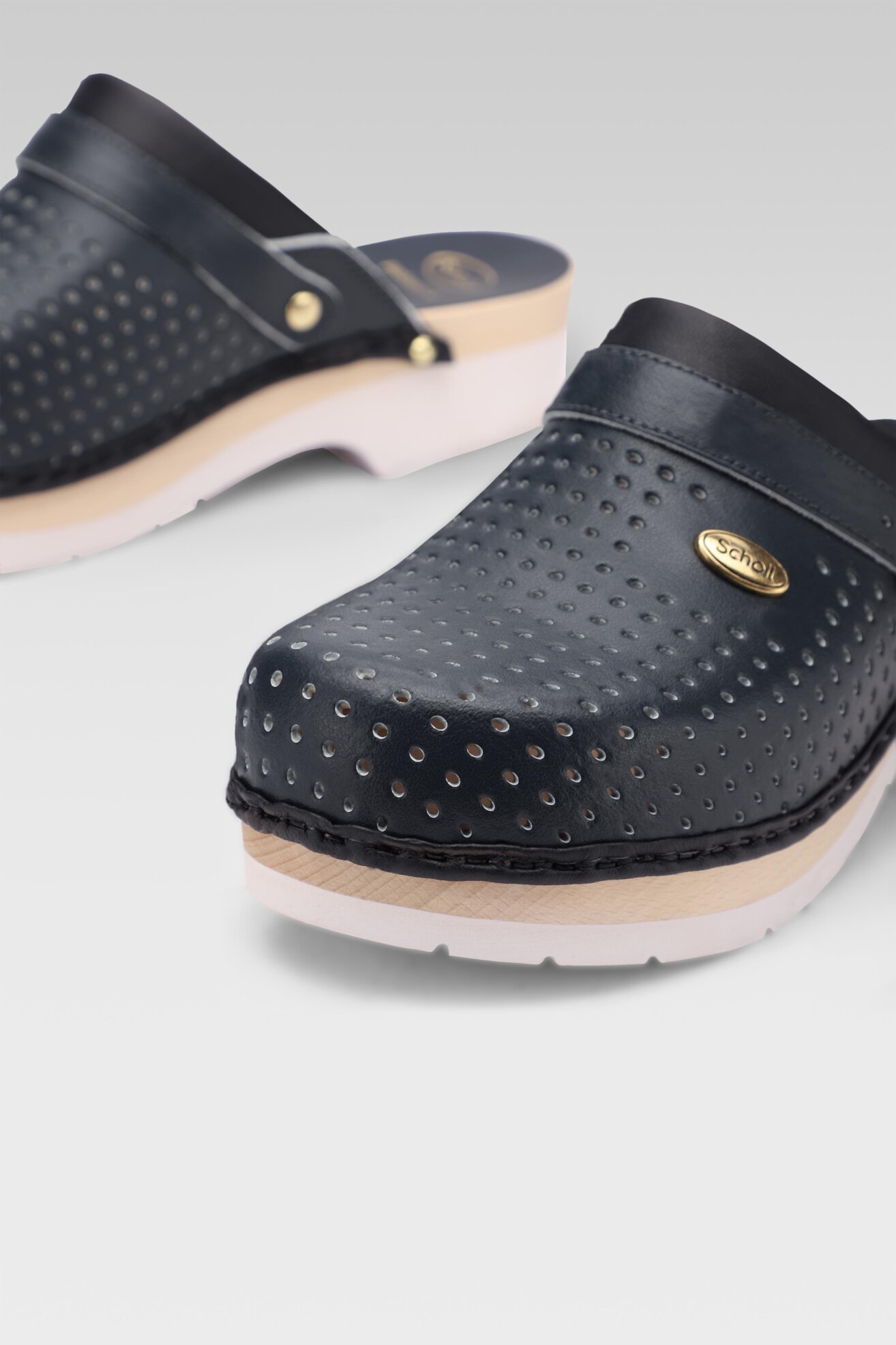 Klapki Scholl M20078 CLOG 1040 Granatowy