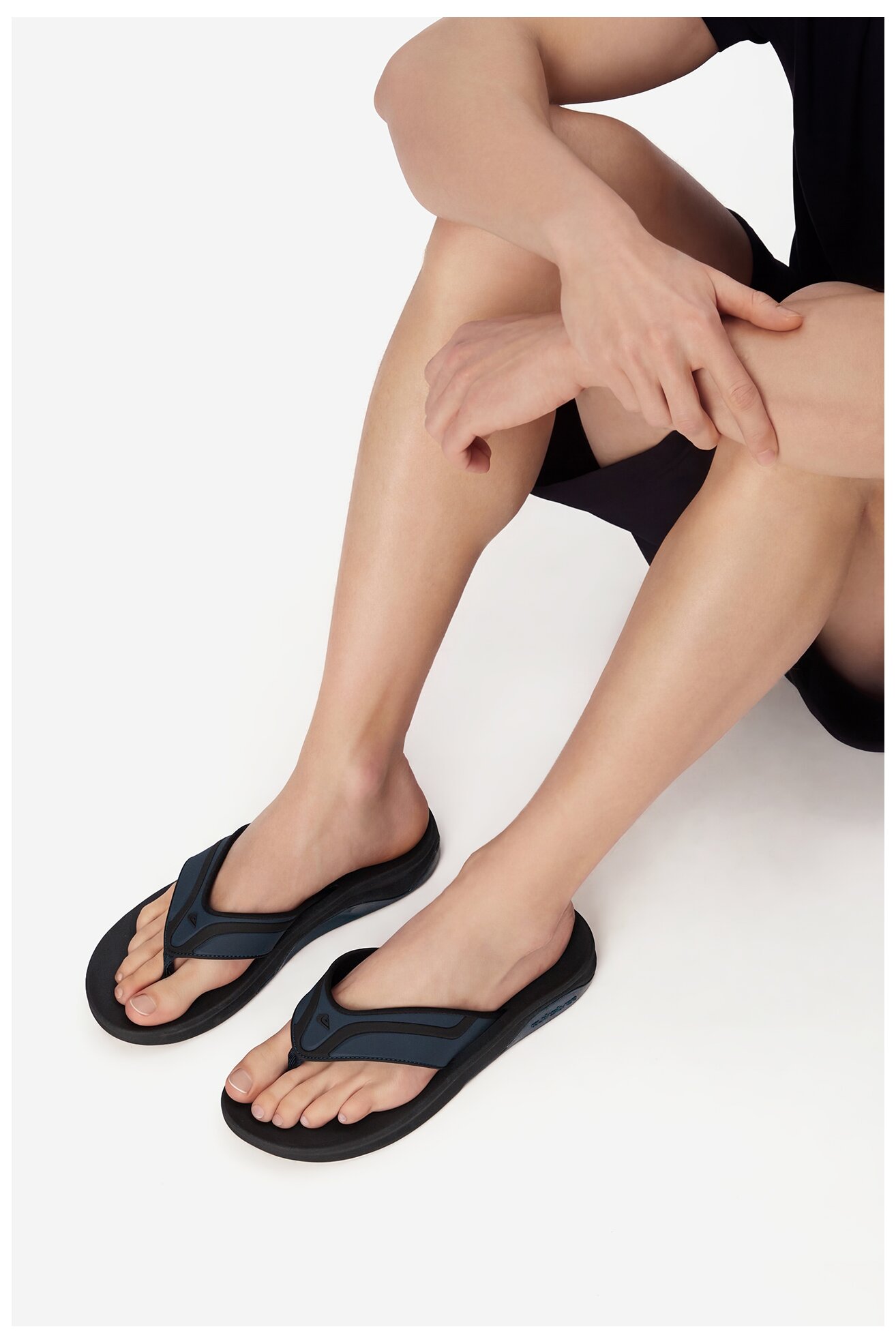 Klapki basenowe QUIKSILVER EO-BRANTON III CQ10124MD Czarny