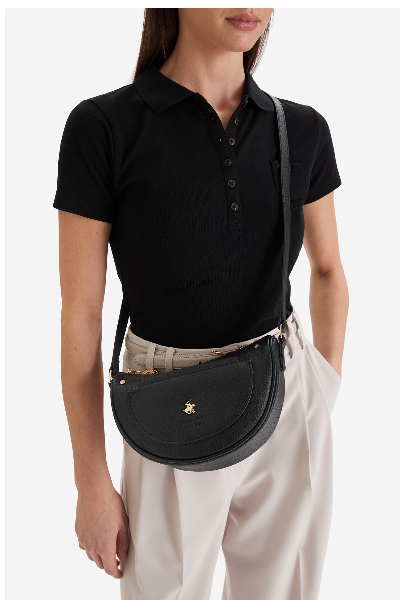 Сумка З Ремінцем Beverly Hills Polo Club CEO-BHPC-C-007-09 ЧОРНИЙ