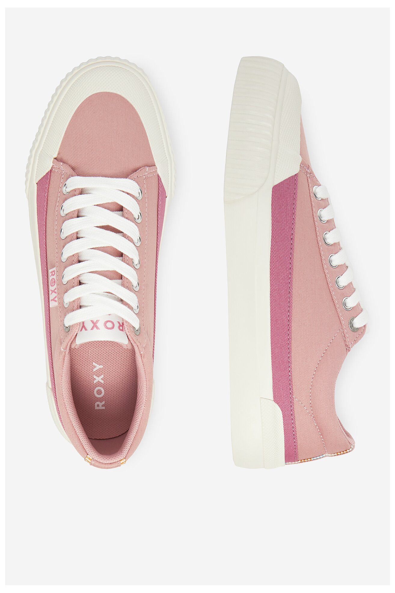 Plátěná obuv ROXY V12-901 SVĚTLE RŮŽOVÁ