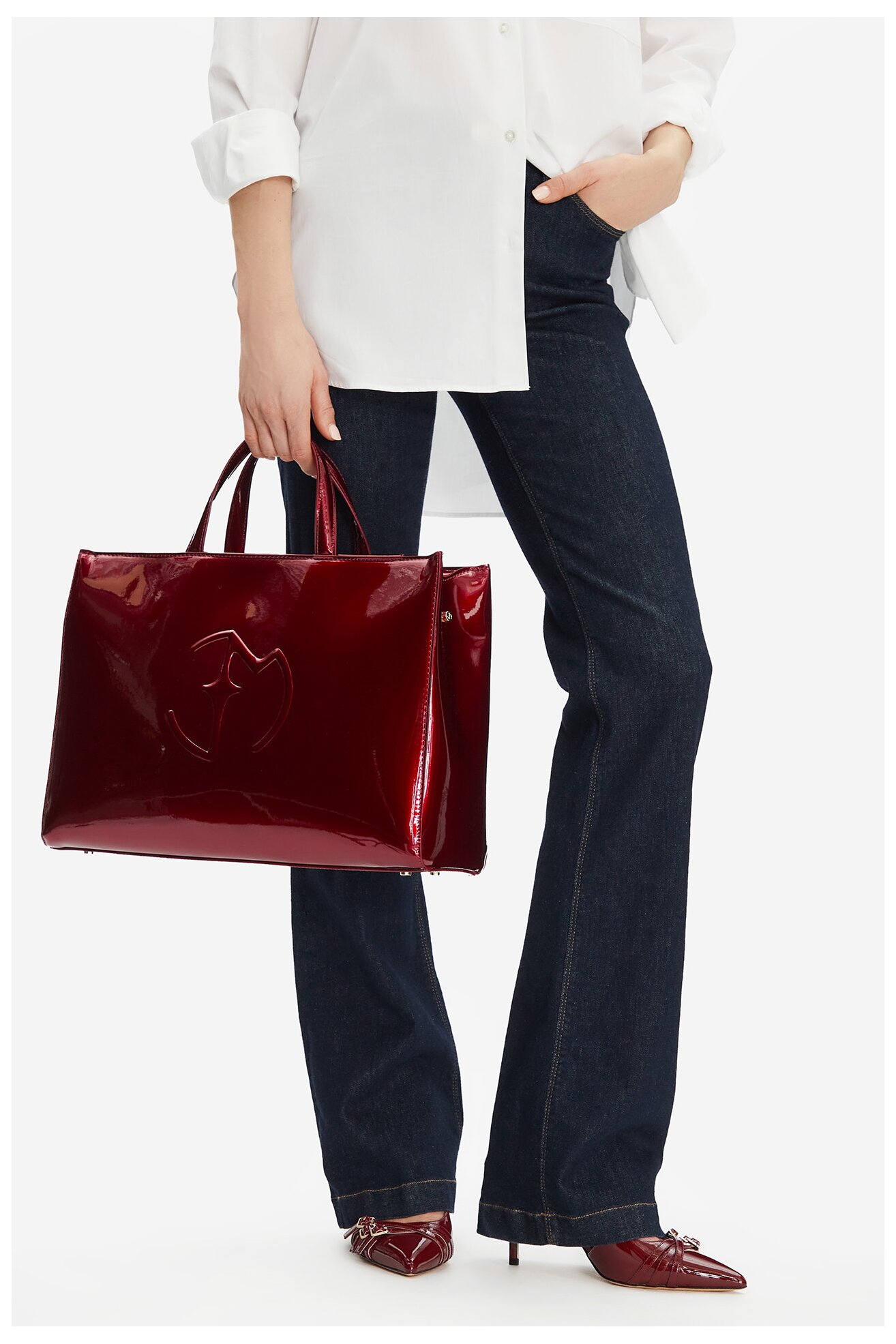 Torebka EVA MINGE R-01 Bordowy ciemny