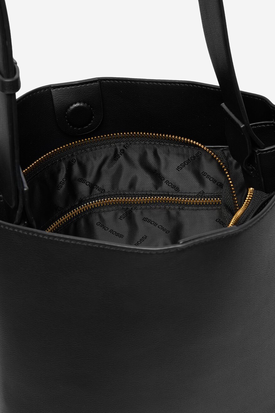 
                Дамска чанта Gino Rossi ЧЕРЕН - 5906751623527