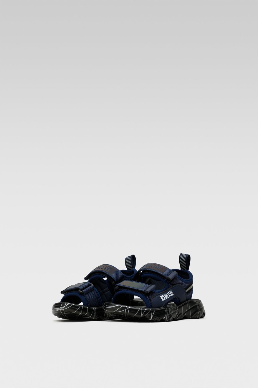 
                Big Star - Sandały granatowe na rzep - 5904248365585