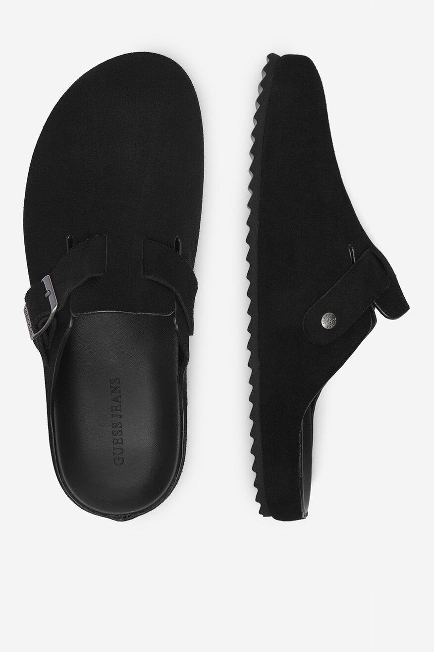 
                GUESS JEANS - Klapki skórzane - 5907964117346