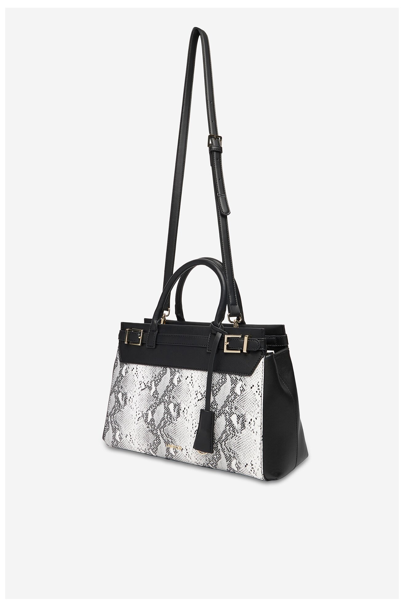 Kézitáska Lasocki C-LSK-M-005-08 MÁRVÁNYOS FEKETE