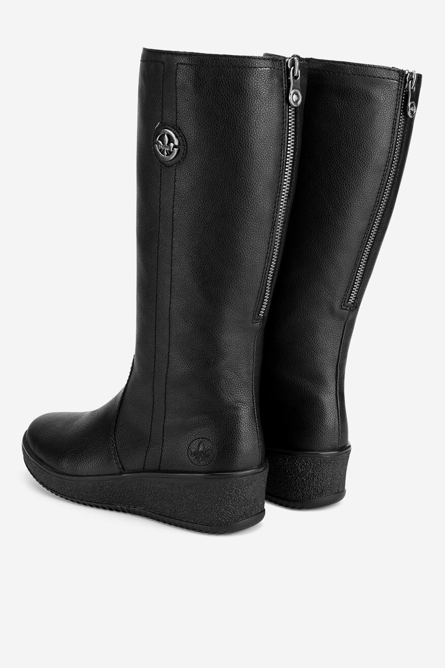 
                Rieker - Kozaki skórzane ocieplane - 2230068926501