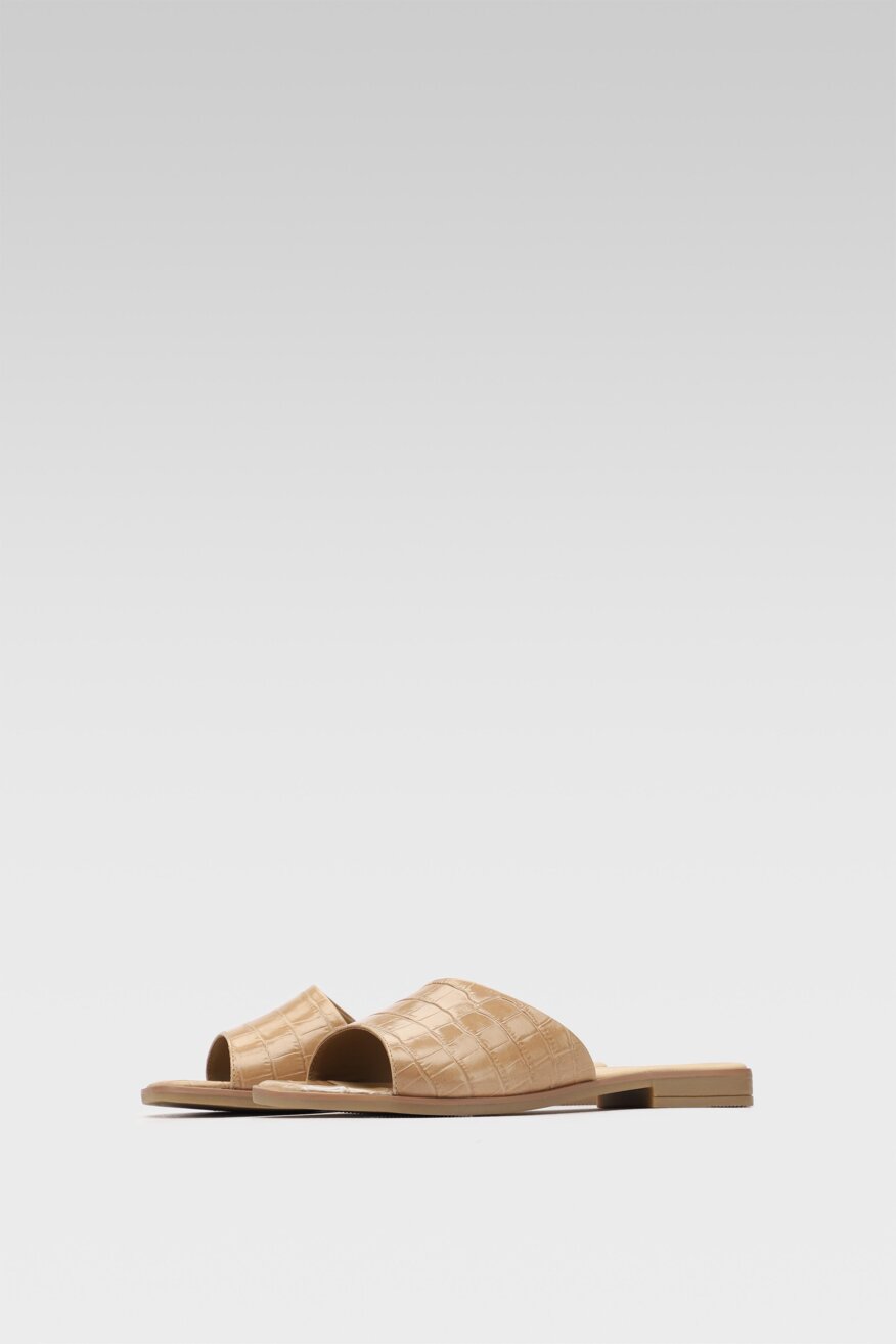 
                Lasocki - Skórzane klapki pastelowe - 5903698669410