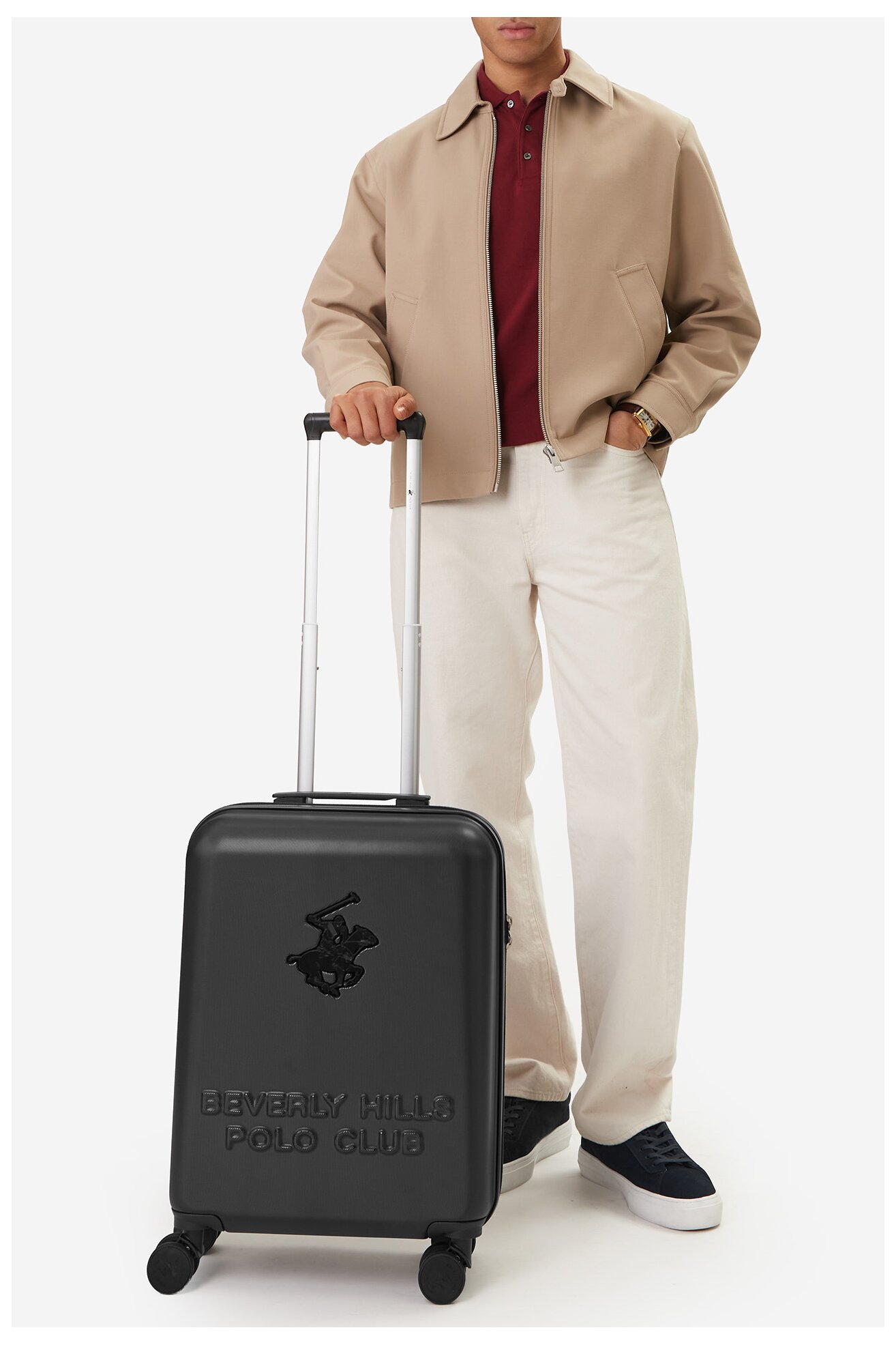 Walizka Beverly Hills Polo Club CEO-BHPC-S-003-08-BLACK Czarny