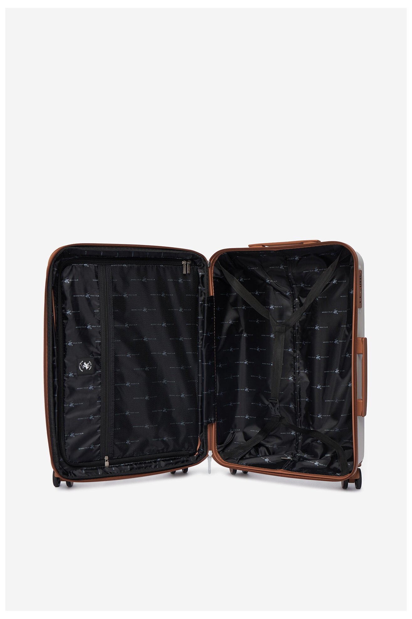 Walizka Beverly Hills Polo Club CEO-BHPC-WAL-008-M Beżowy