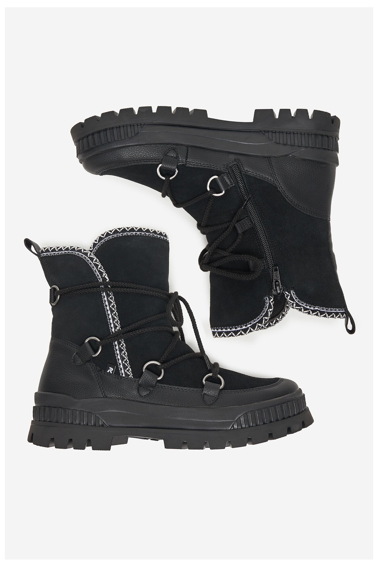 Botki Rieker CEO-W2175-00 Czarny