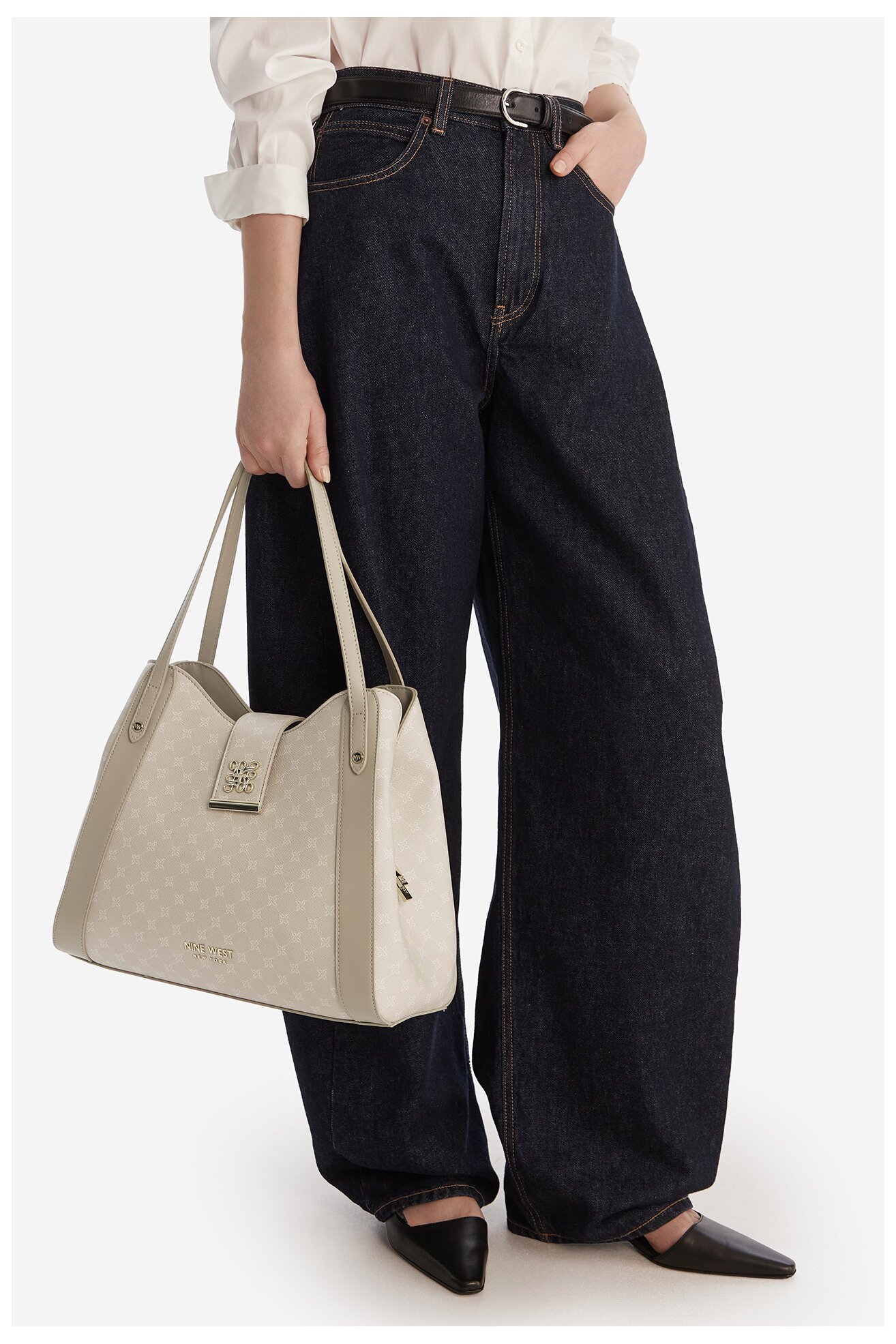Torebka NINE WEST CEO-ONIRA-KY252 Szary