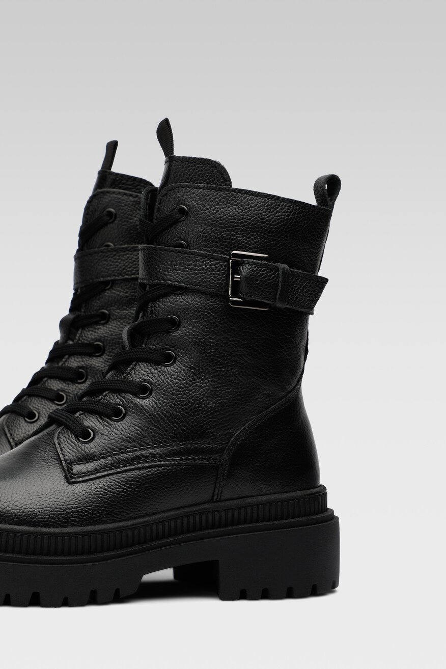 
                Lasocki - Trzewiki skórzane ocieplane - 5904248879099