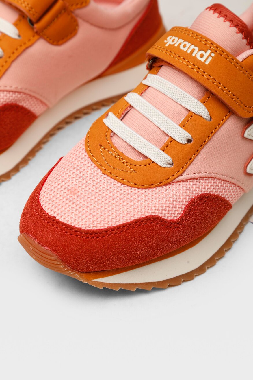 Sprandi - Obuwie sportowe różowe na rzep - 5903698939452