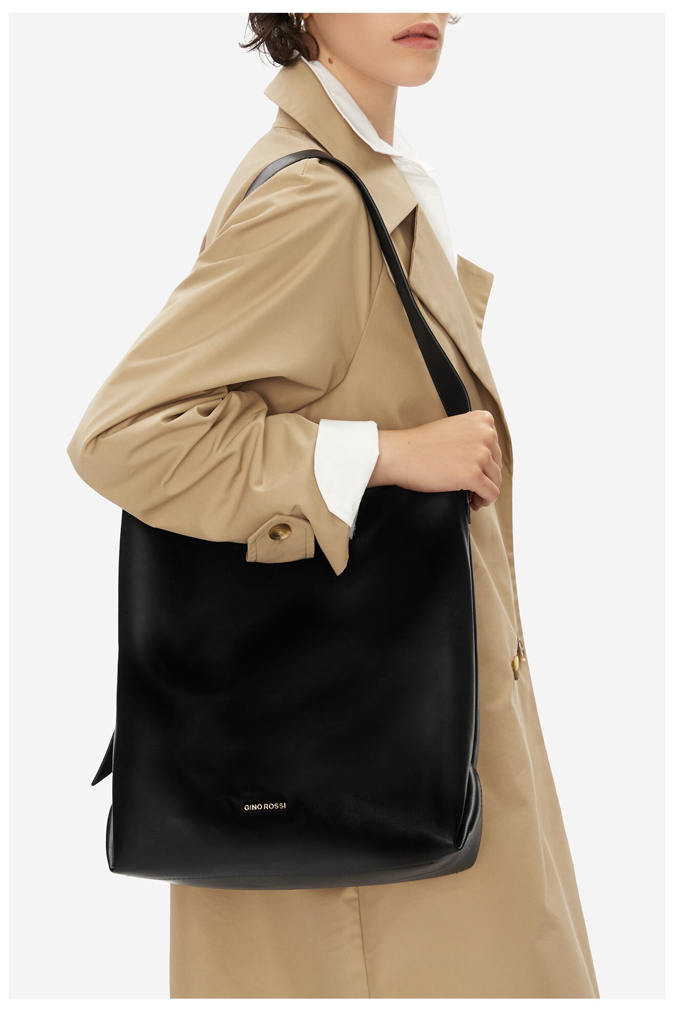 Geantă de mână Gino Rossi C-ANA-RX8786 NEGRU