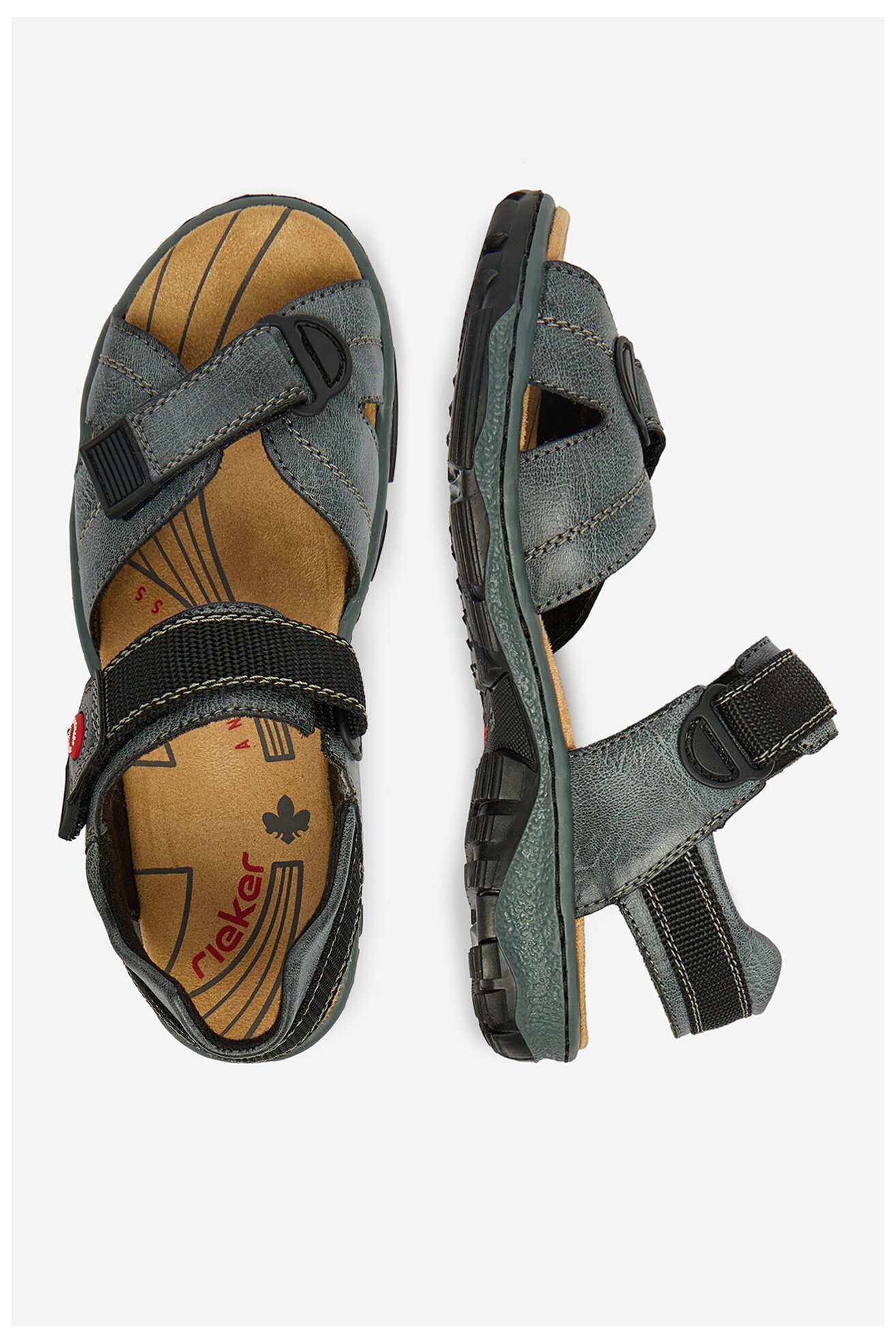 Sandały Rieker CEO-68851-14 Jeansowy