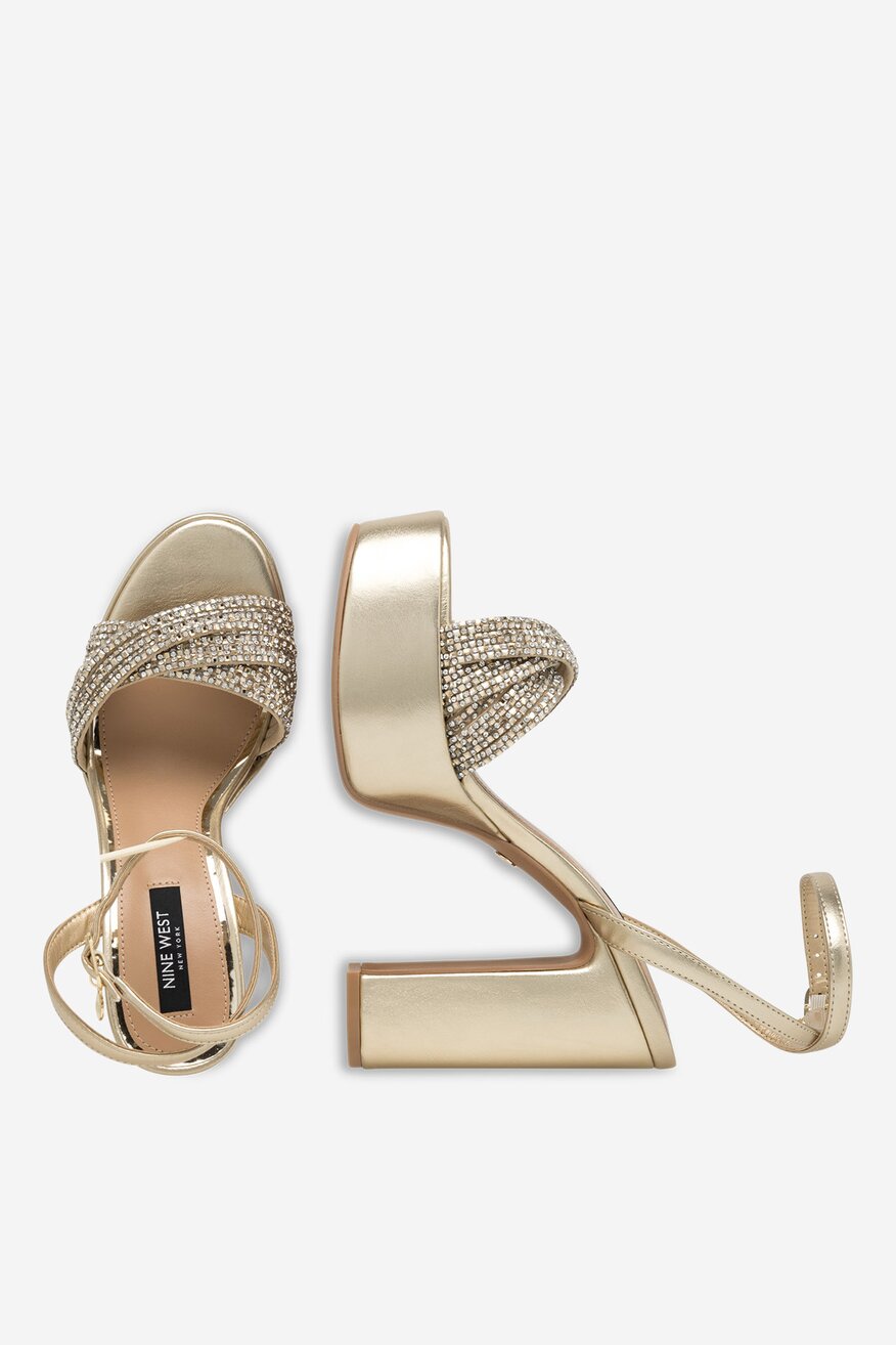 Sandály NINE WEST ZLATÁ - 5905588592594