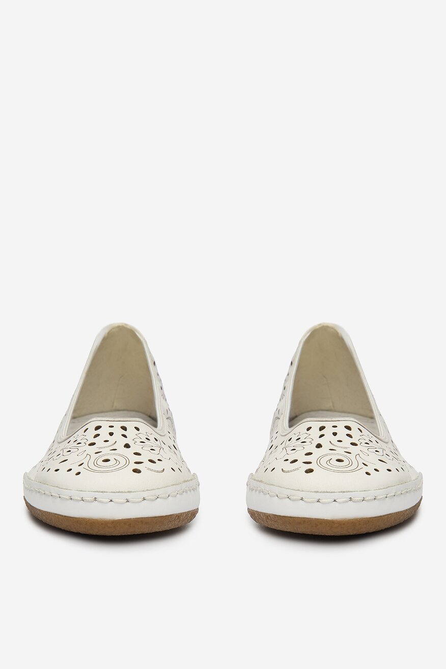 
                        Baleriny Rieker CEO-41460-80 Biały - 5906751831113