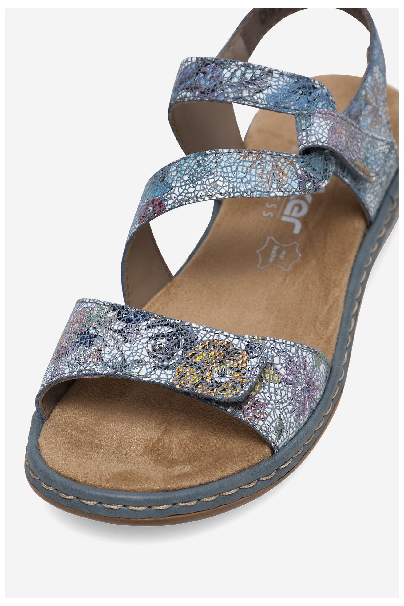 Sandały Rieker 659C7-90 Niebieski