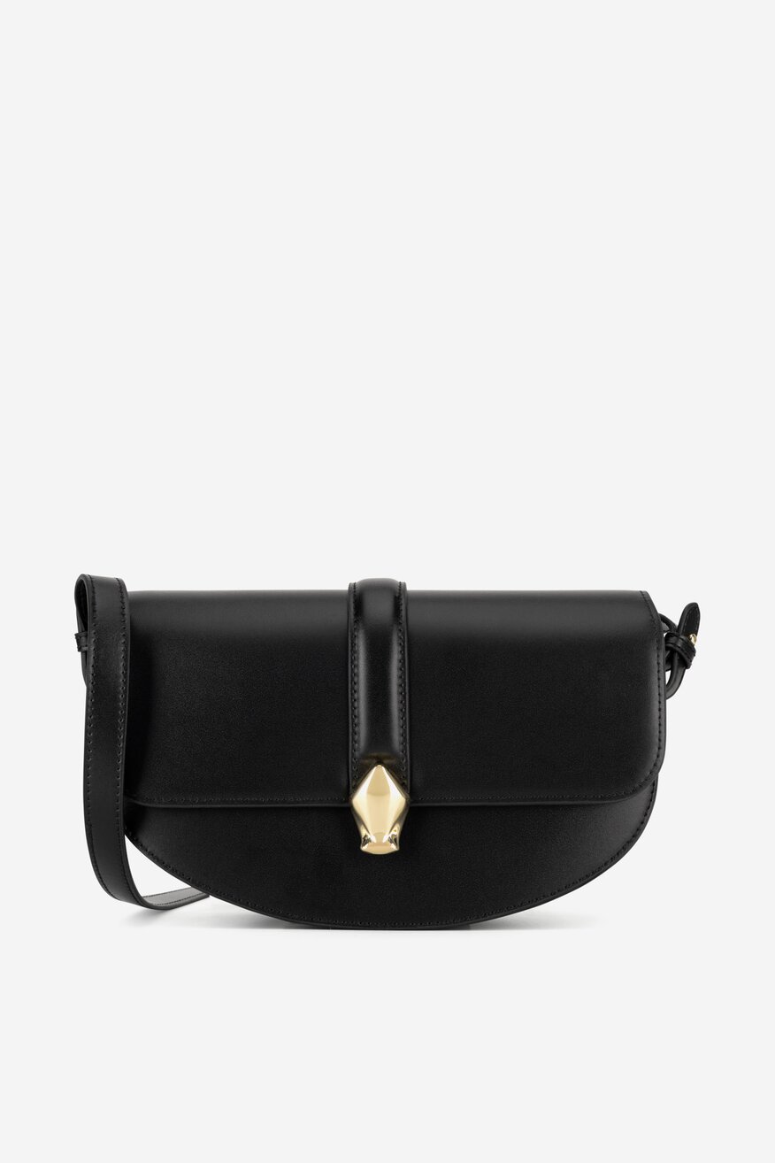 
                Gino Rossi - Mała skórzana torebka saddle - 5903419772917