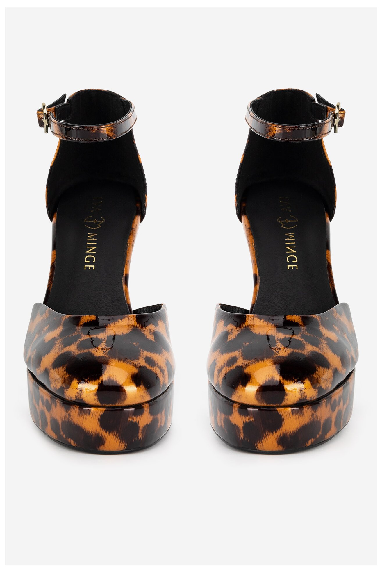 Елегантни обувки EVA MINGE ASILA-115824 ТЪМНОКАФЯВ