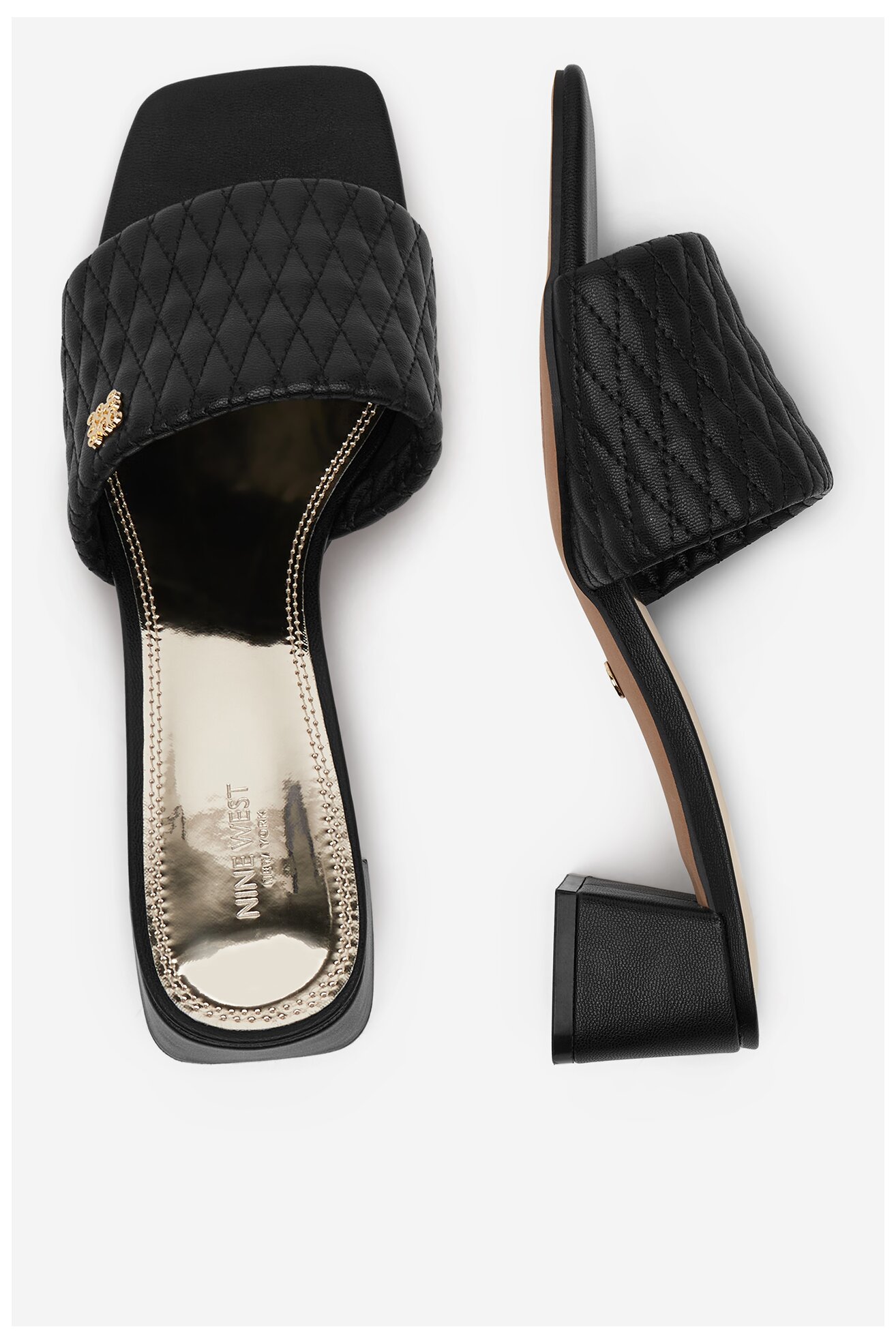 Șlapi NINE WEST S4S96897-01 NEGRU