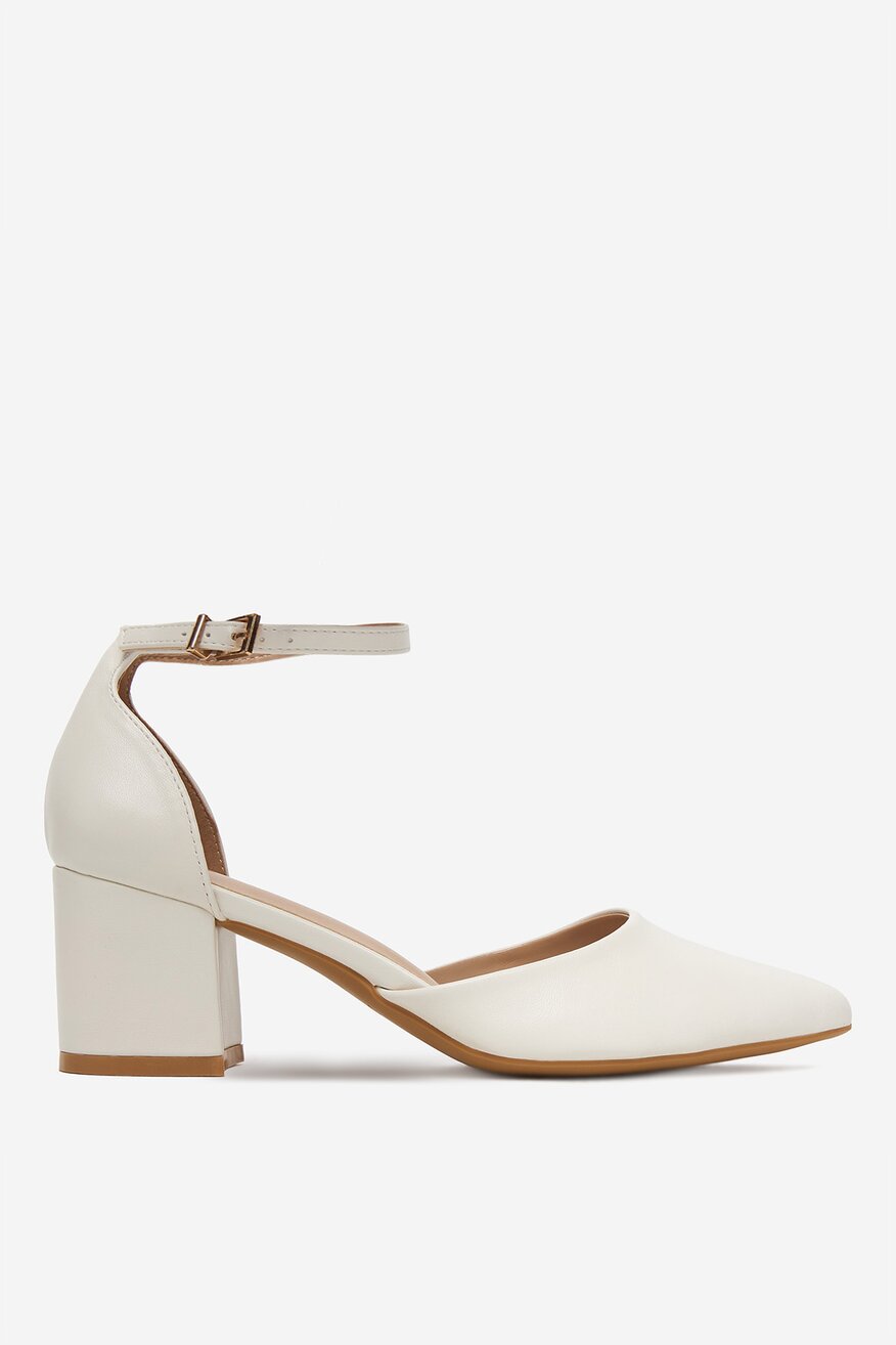 
                Pantofi cu toc Jenny ALB - 5906751556528