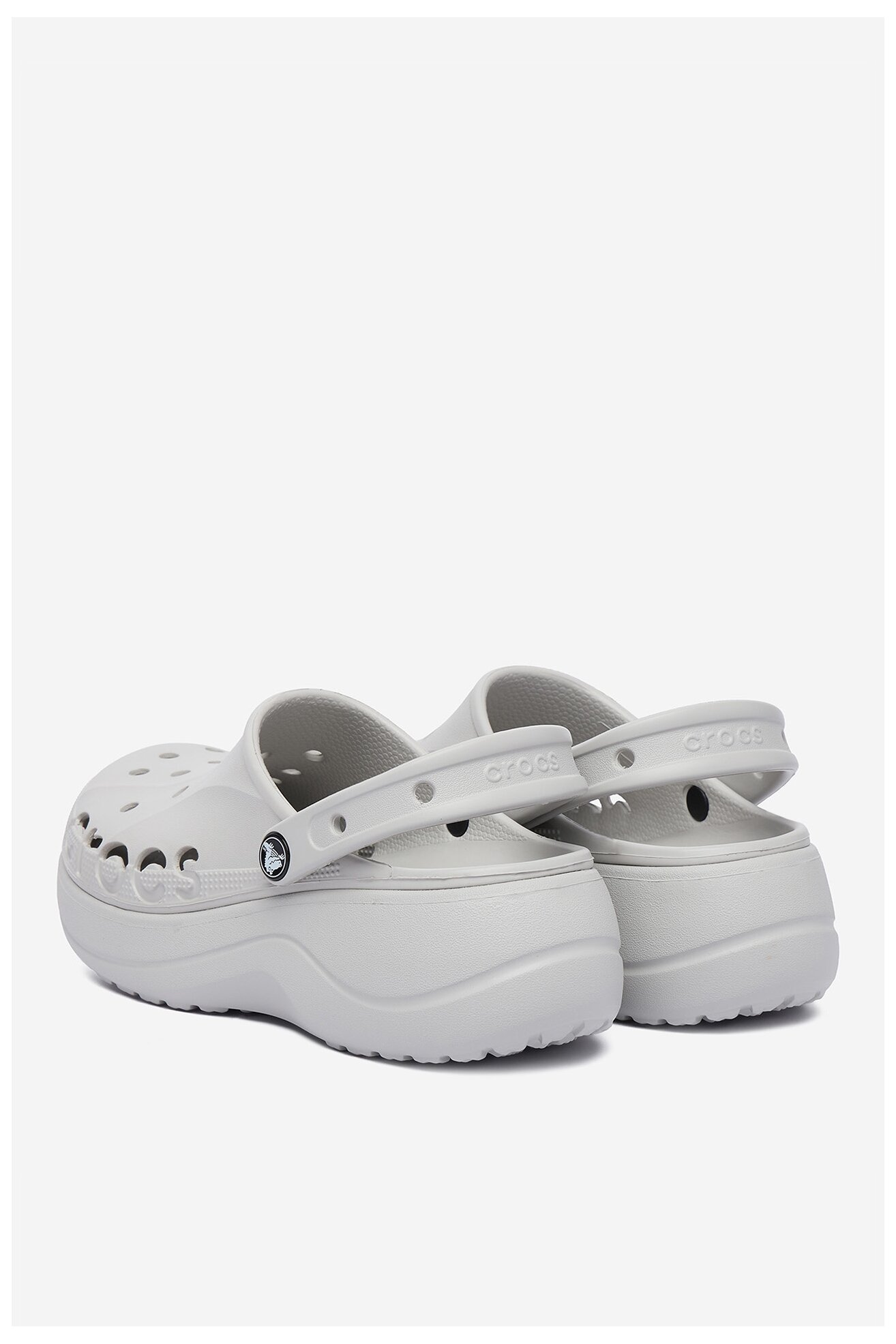 Klapki basenowe Crocs C-BAYA PLATFORM CLOG 208186-101 Szary