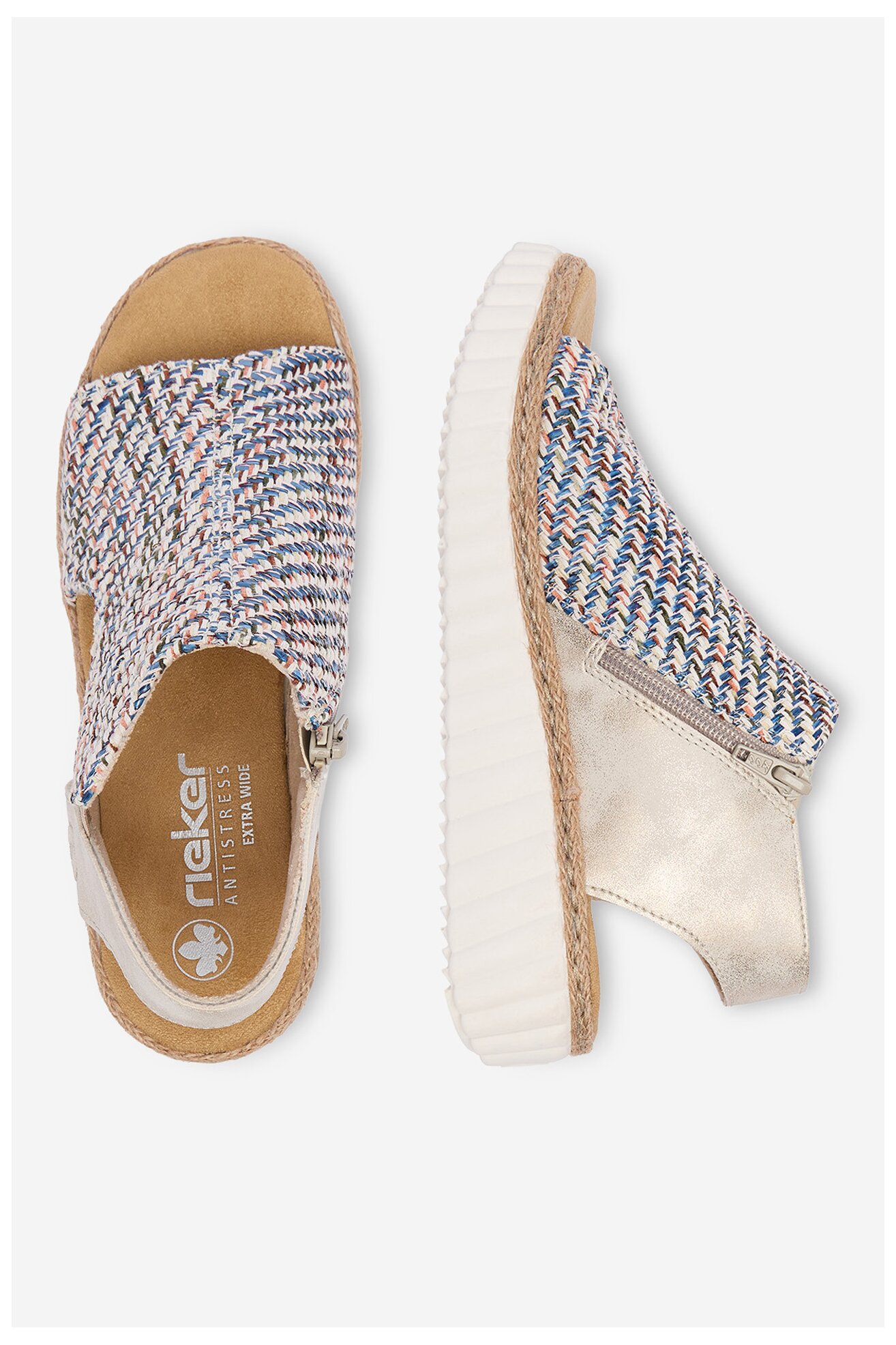 Sandały Rieker CEO-69284-90 Niebieski