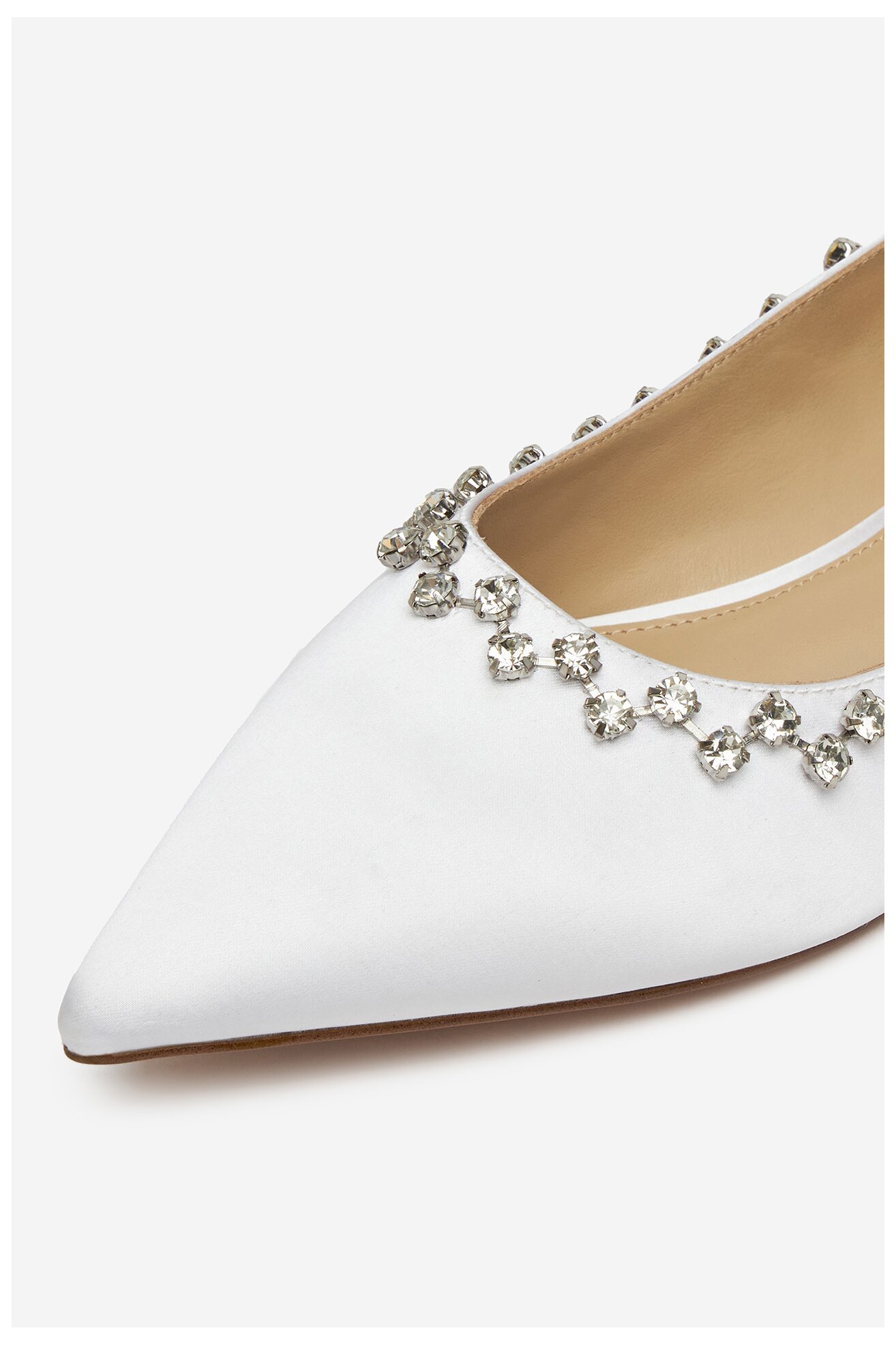 Baleríny EVA MINGE MILA-V1166-28-1 BÍLÁ