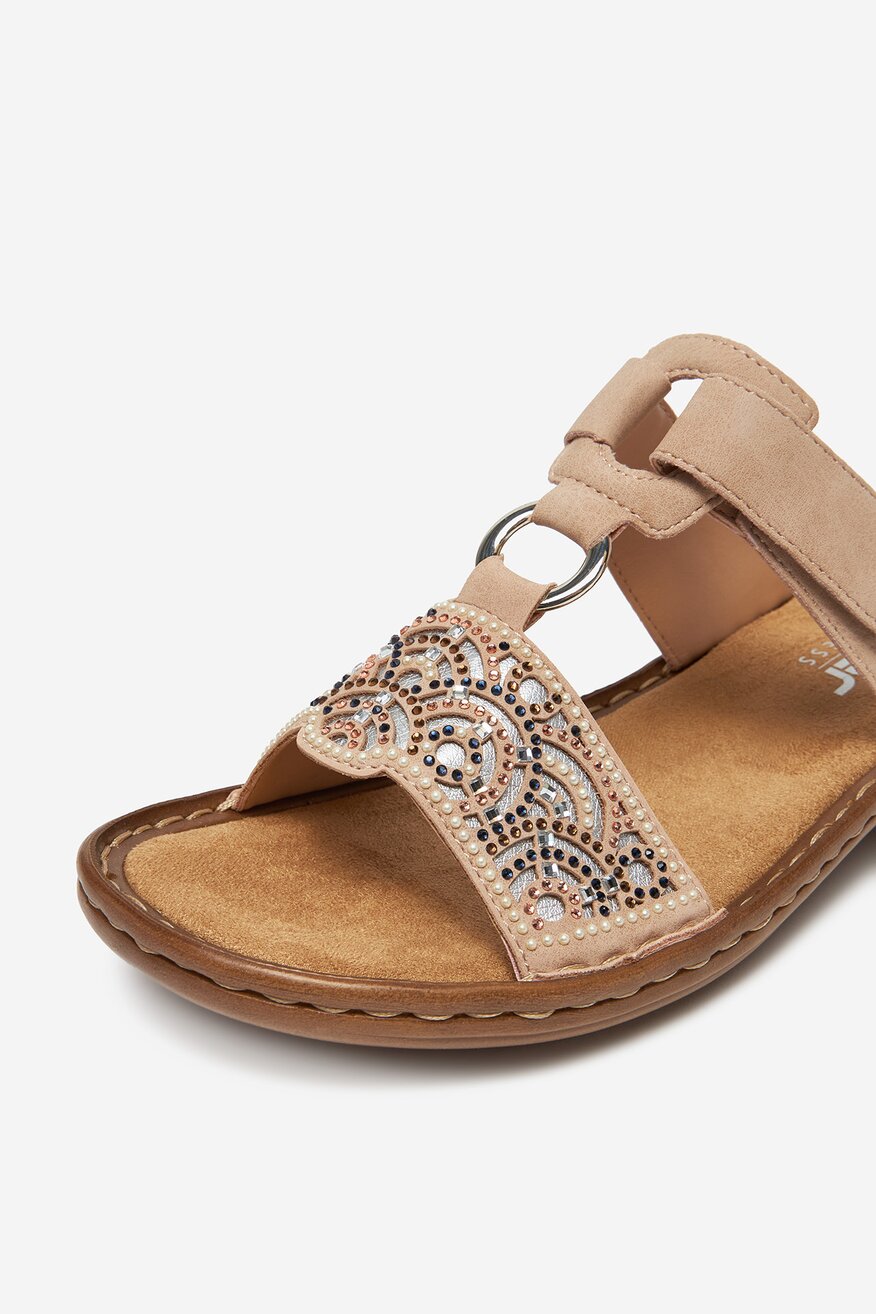 Klapki Rieker CEO-608K2-31 Różowy jasny - 5906751831731