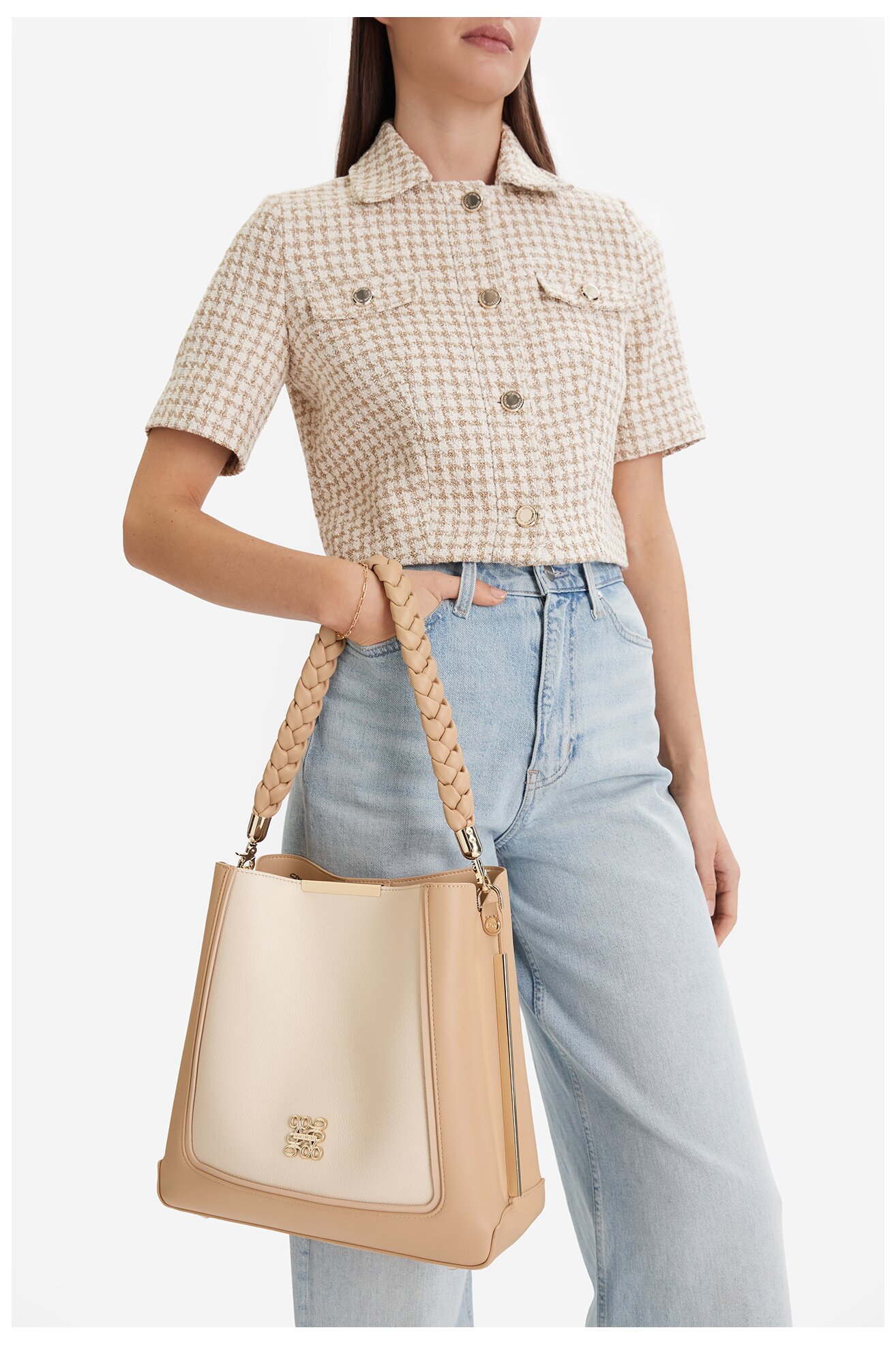 Torebka NINE WEST CEO-Torra-LDA0709 Beżowy