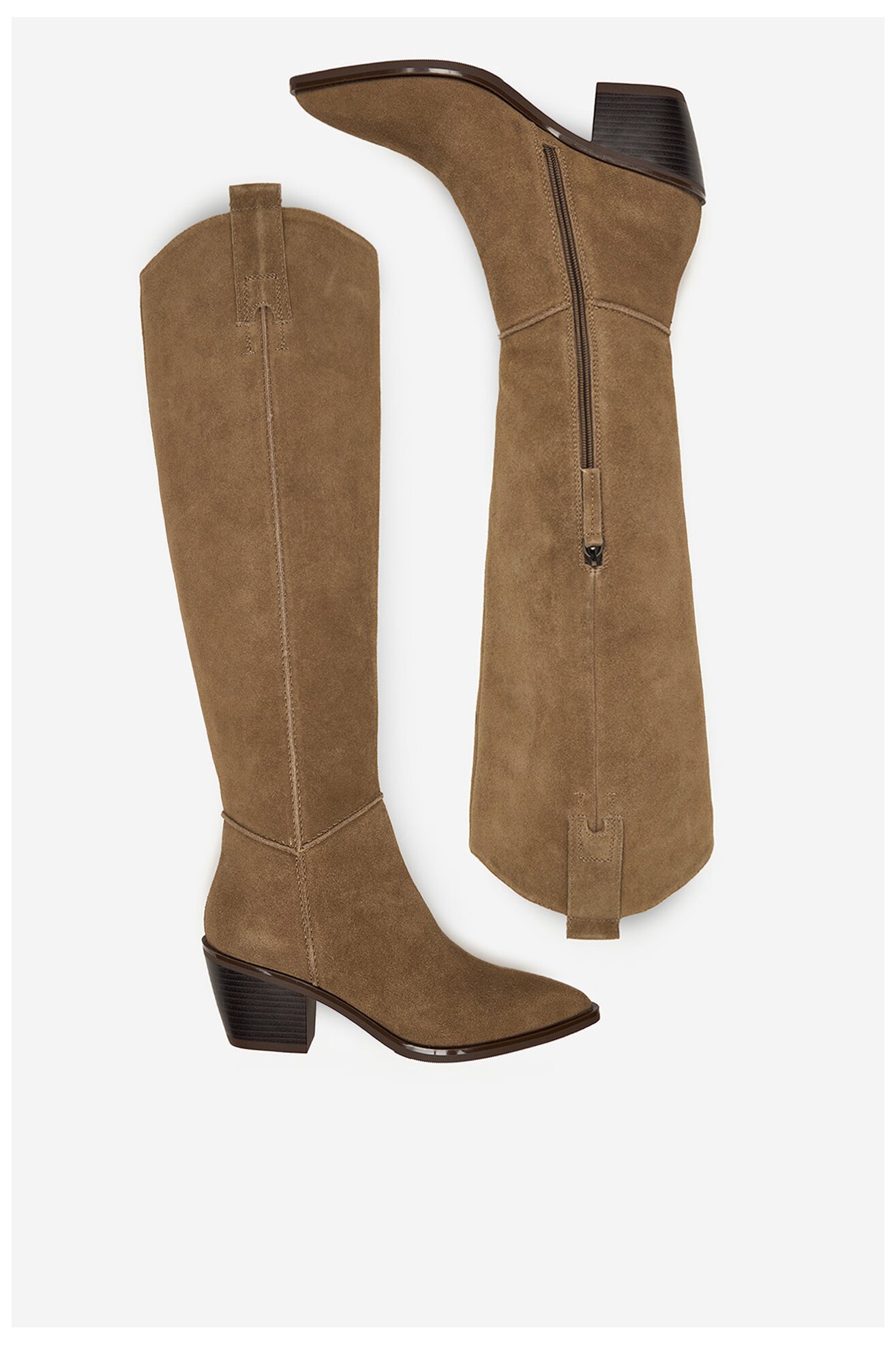 Kozaki Badura C-ANIYA-DX01381 Beżowy ciemny