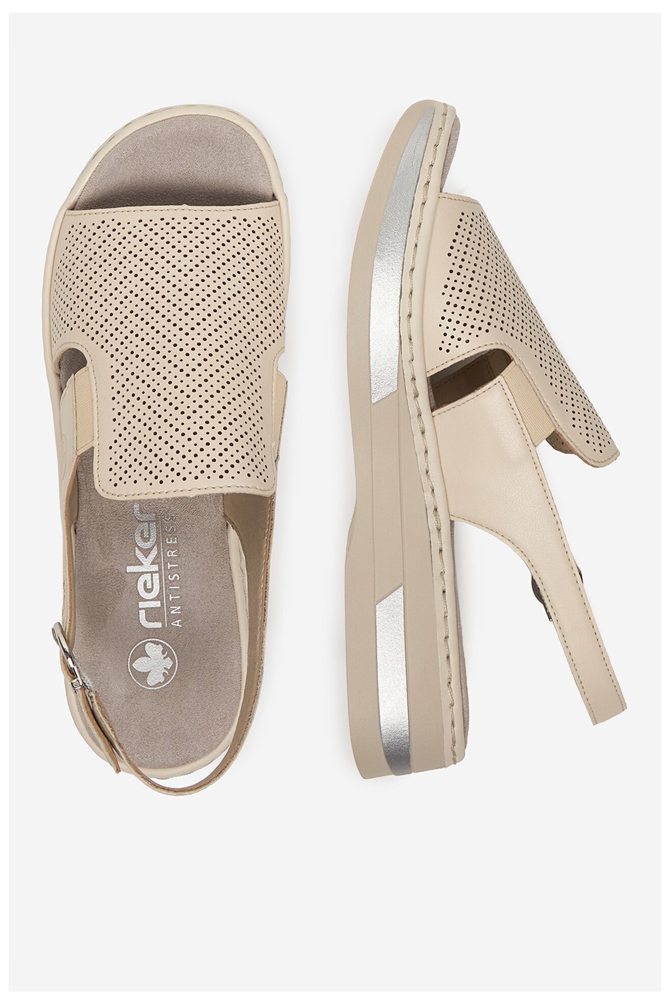 Sandały Rieker CEO-V5951-60 Beżowy jasny