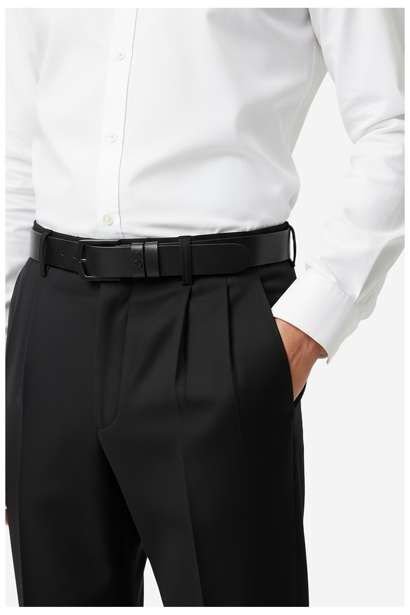 Férfi öv Gino Rossi C-OLIV-ZZ24062 FEKETE