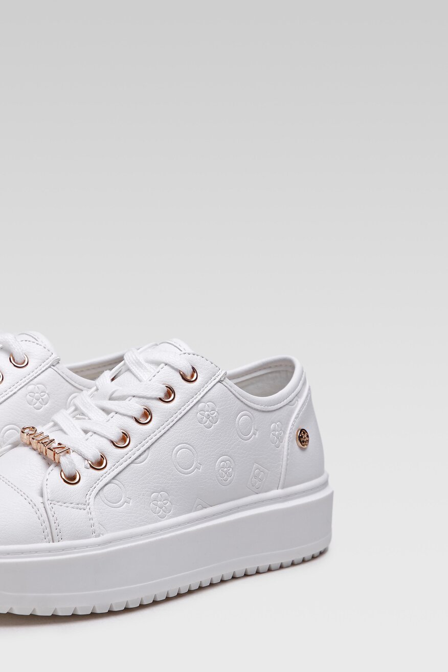 
                Quazi - Sneakersy pastelowe białe - 5904248394813