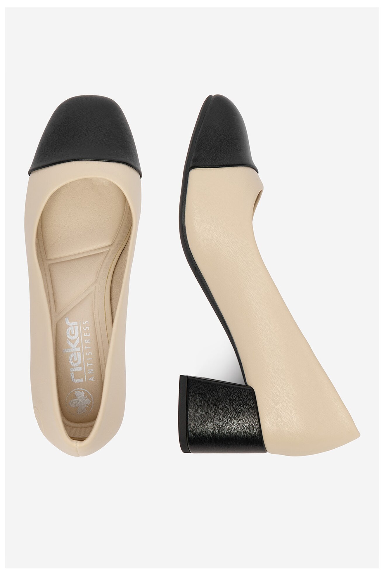 Czółenka Rieker CEO-44760-60 Beżowy