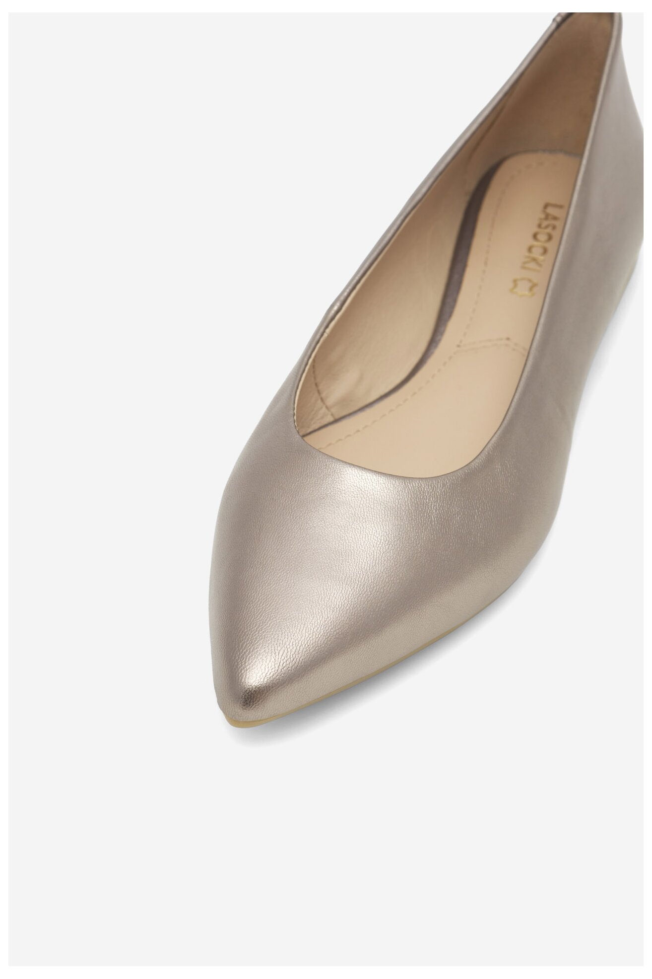 Baleriny Lasocki RST-ROSE-03 Stare srebro