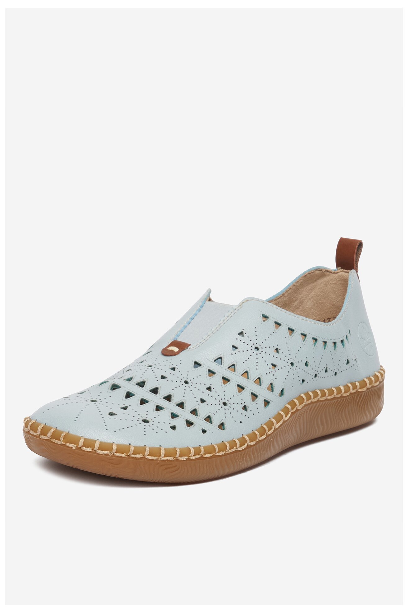 Półbuty Rieker CEO-N2452-10 Niebieski jasny