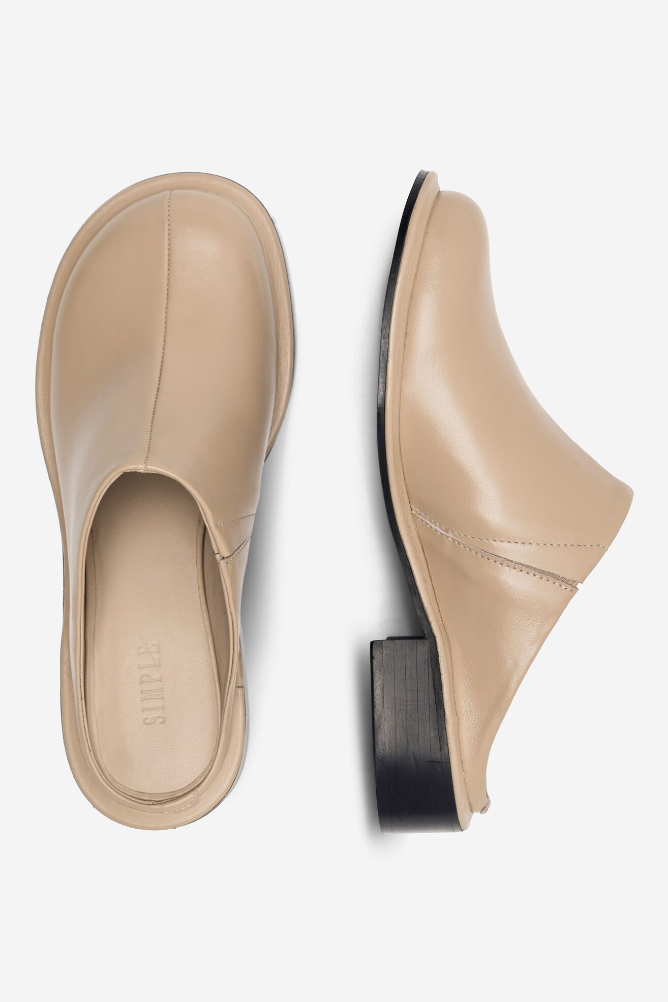 Klapki SIMPLE VILLA-23SS146 Beżowy