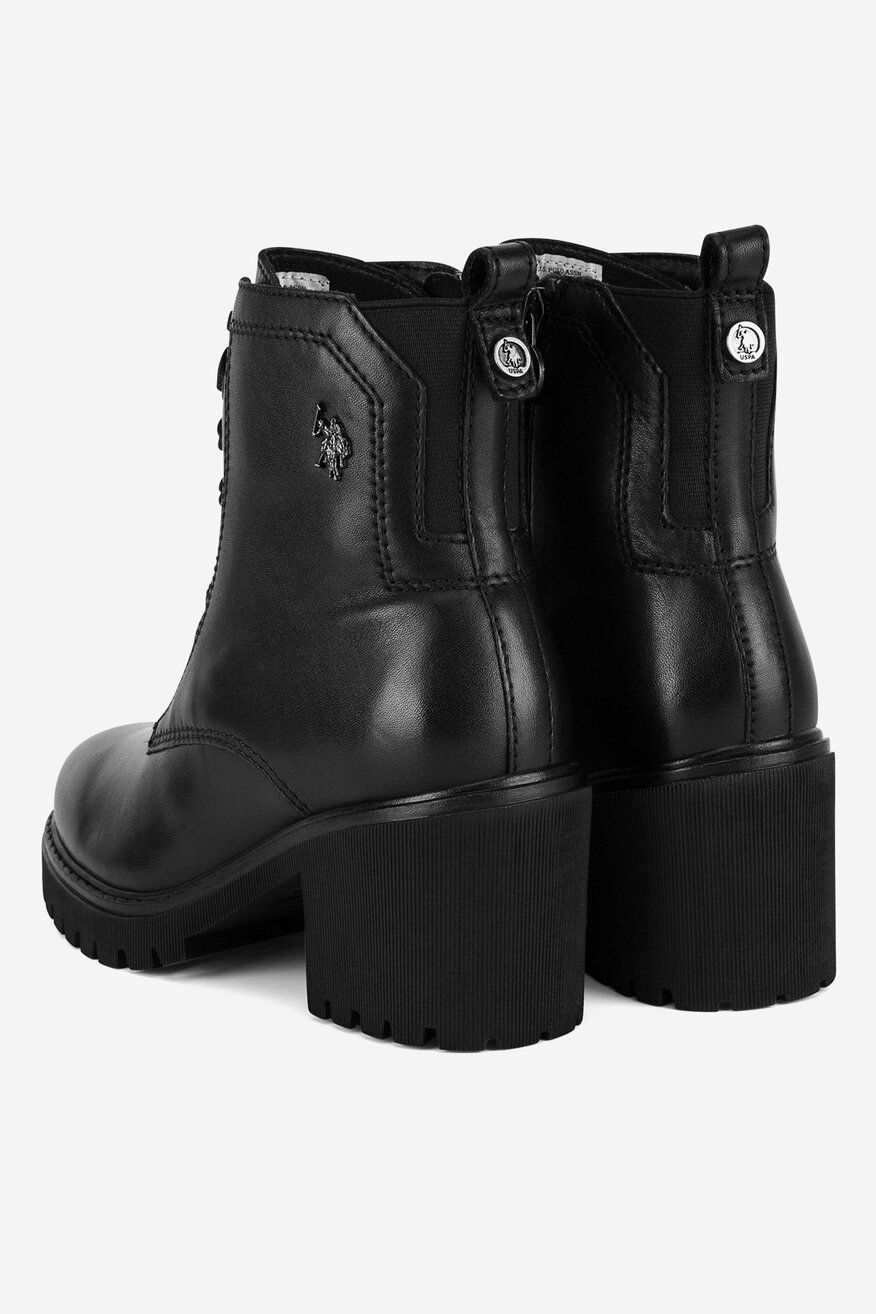 U.S. POLO ASSN. - Trzewiki skórzane ocieplane - 5903419556579