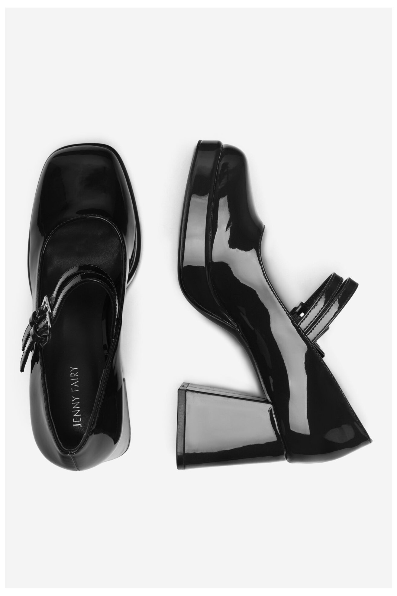 Елегантни обувки Jenny Fairy JY230928 ЧЕРЕН