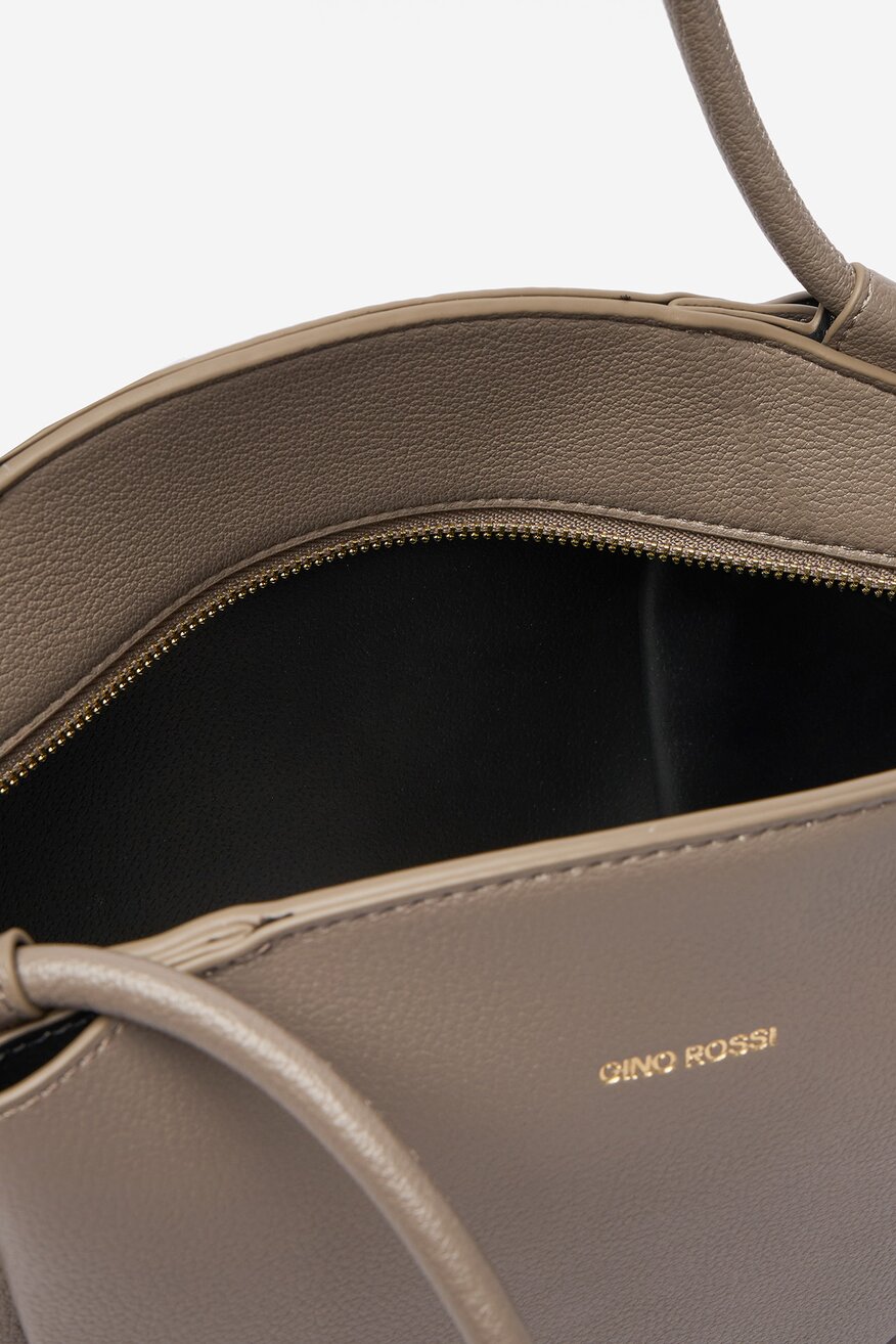 Дамска чанта Gino Rossi ТЪМНОБЕЖОВ - 5906751622759