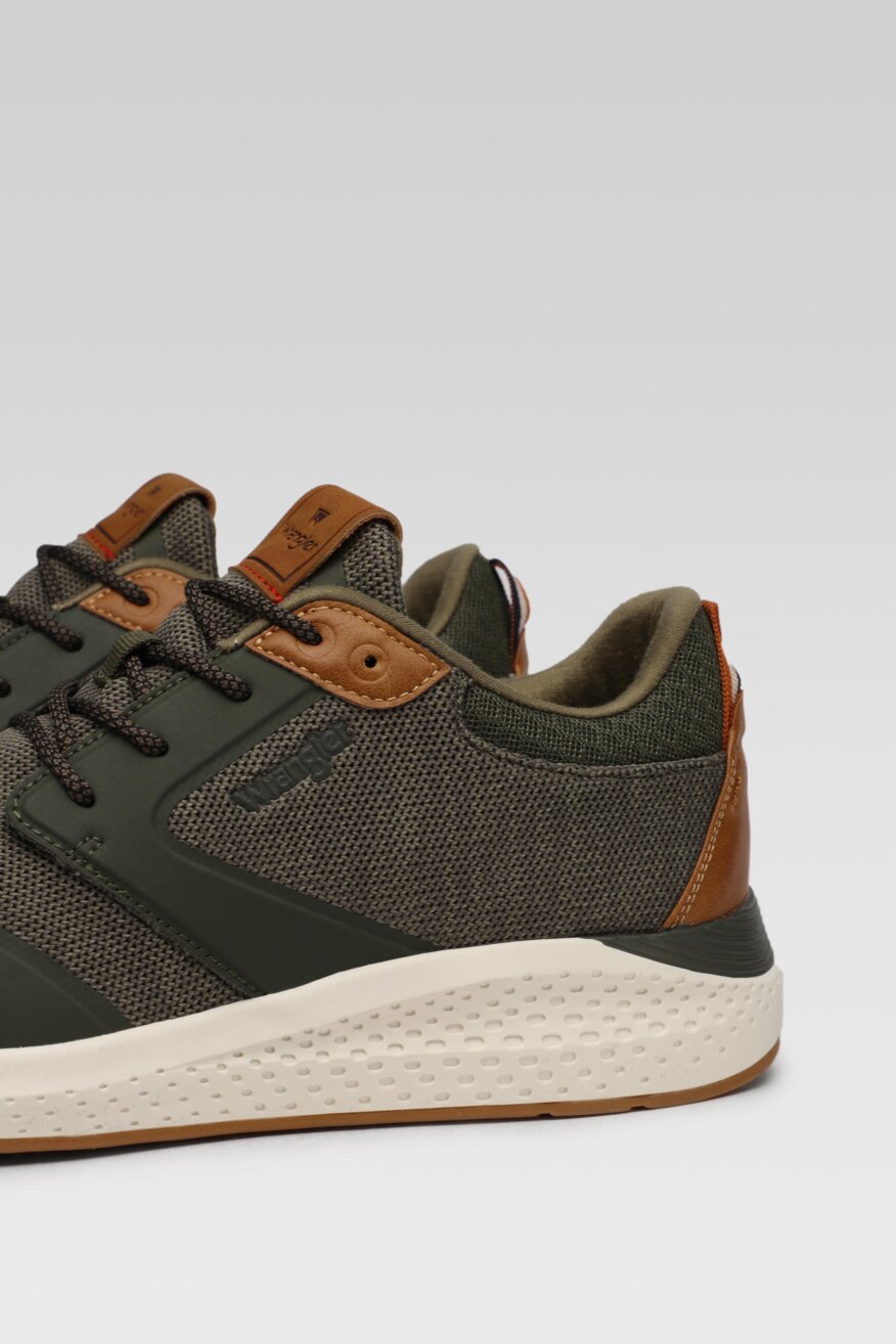 
                Wrangler - Półbuty zielone sznurowane - 5903698390451