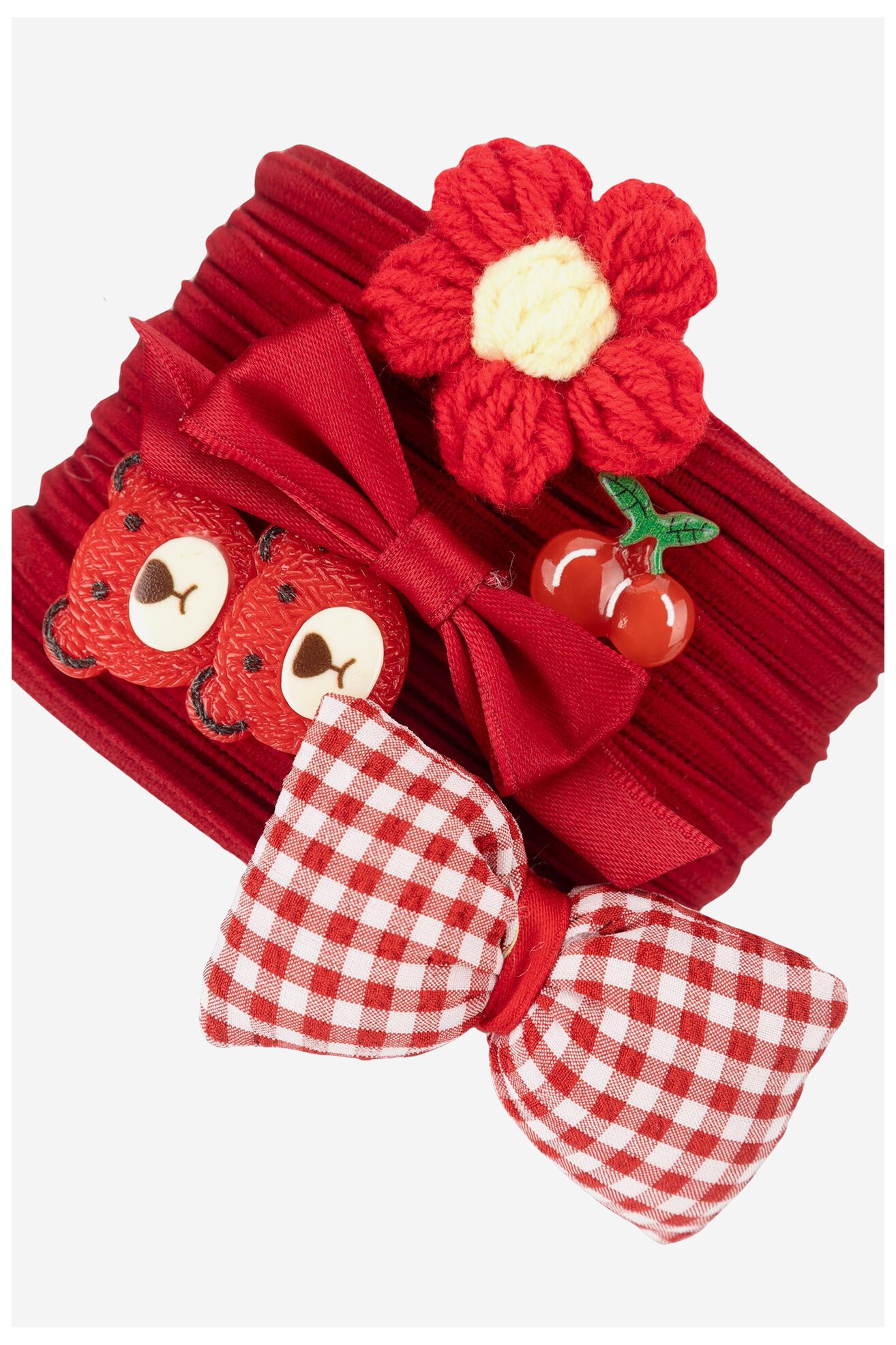 Dodaci za kosu Nelli Blu 7KE-015-AW24 CRVENA