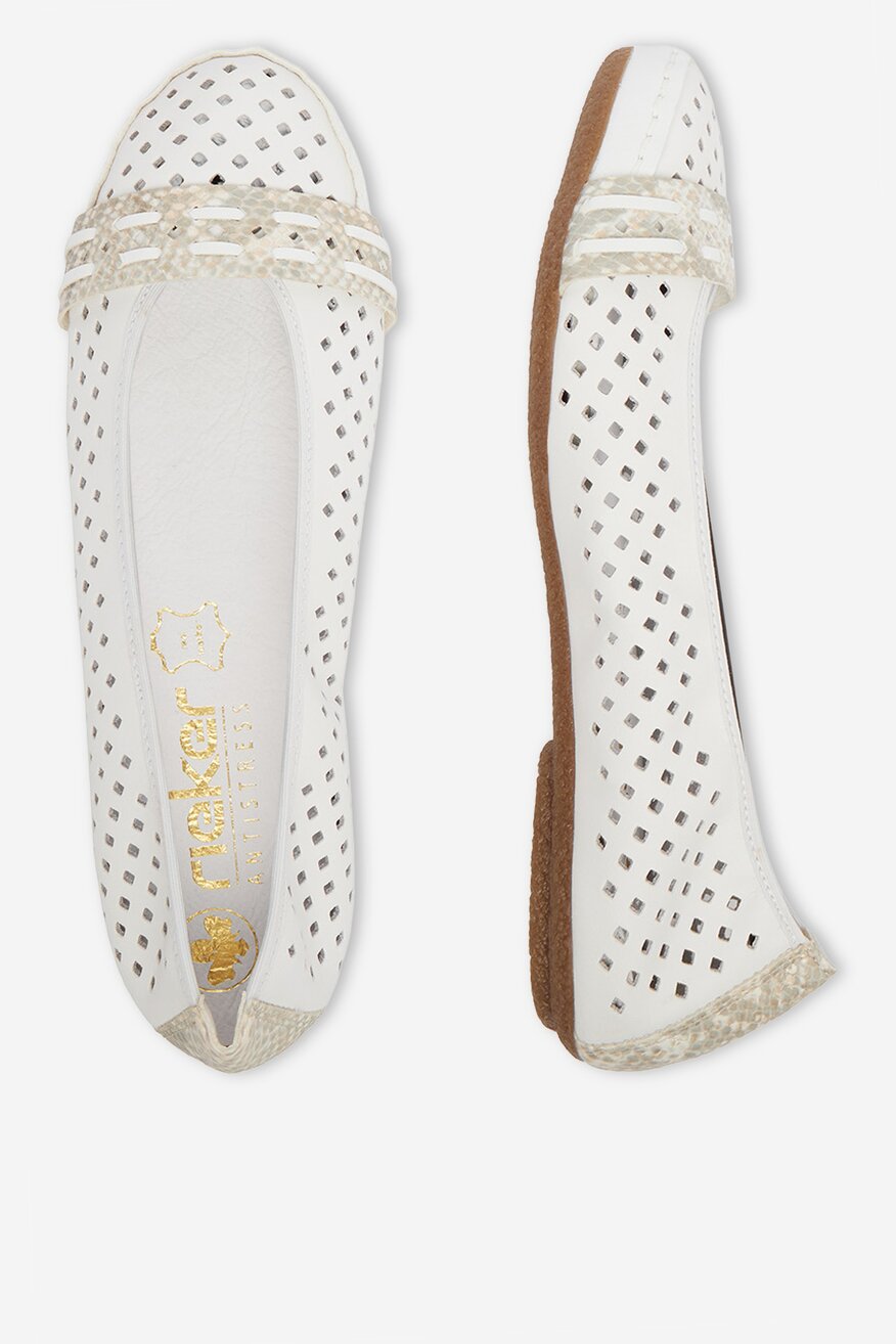 
                Rieker - Baleriny skórzane - 5906751832998