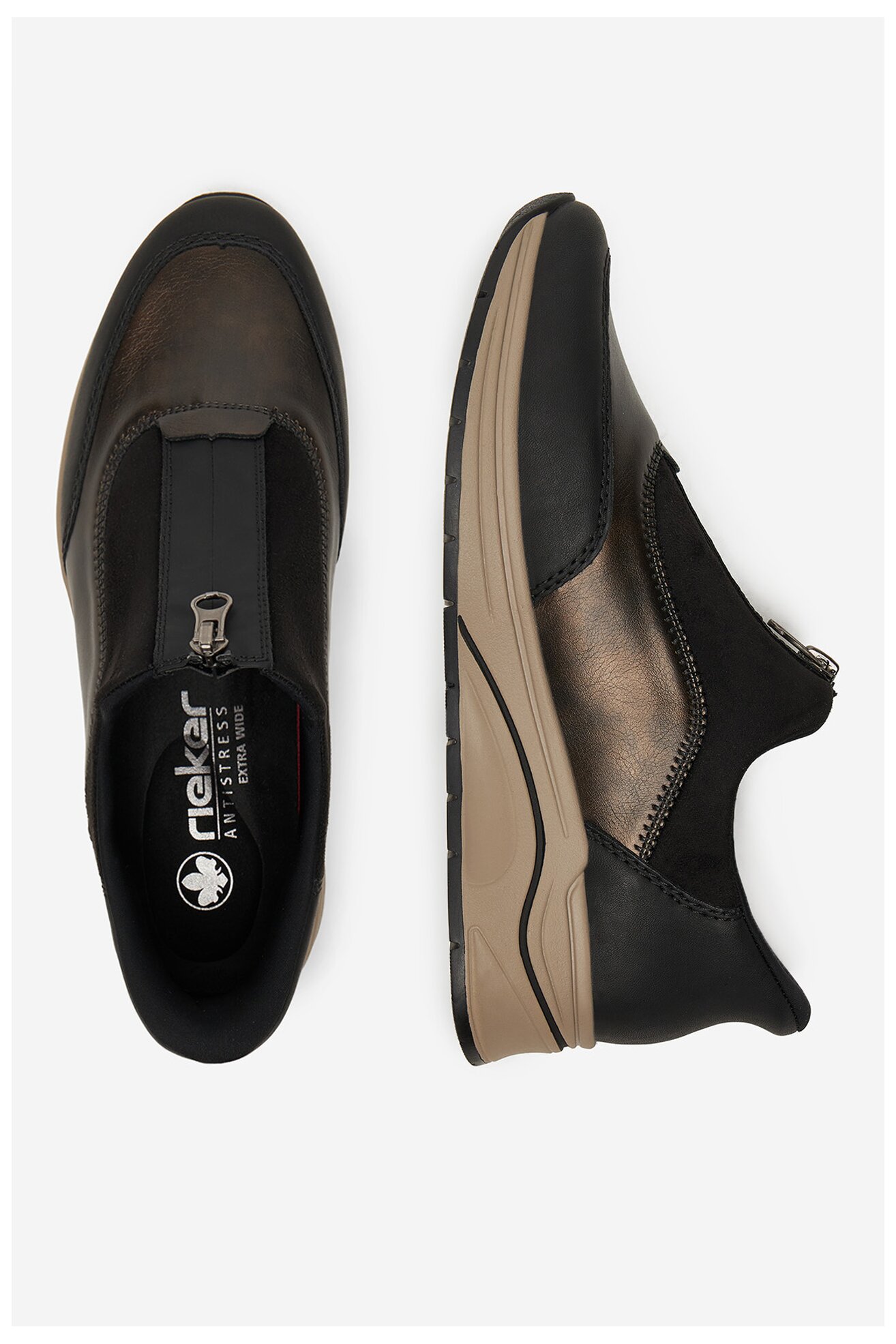 Sneakerși Rieker N9553-25 NEGRU