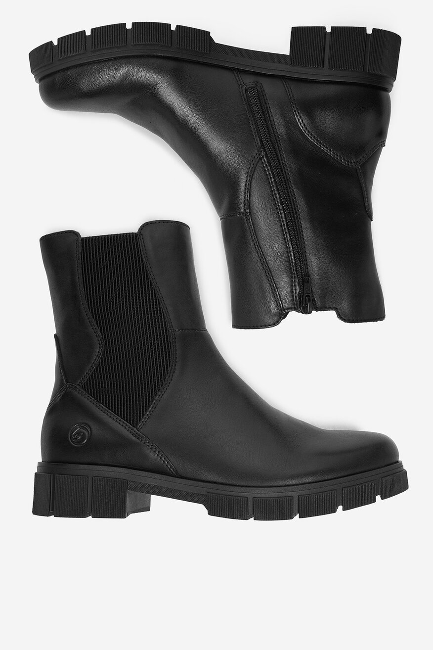 
                Remonte - Botki skórzane ocieplane - 2230085541916