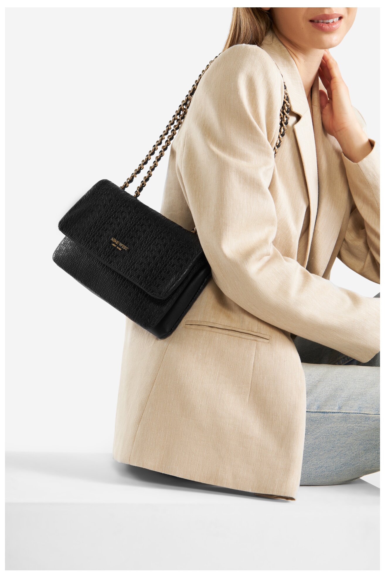 Kézitáska NINE WEST LDA6128C FEKETE