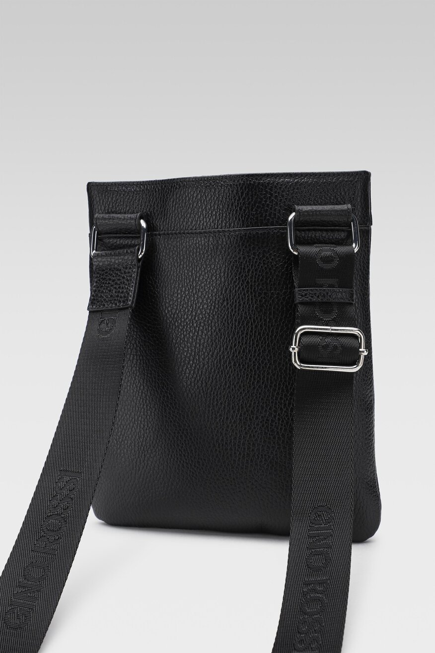 
                Gino Rossi - Saszetka skórzana czarna - 5903698828237